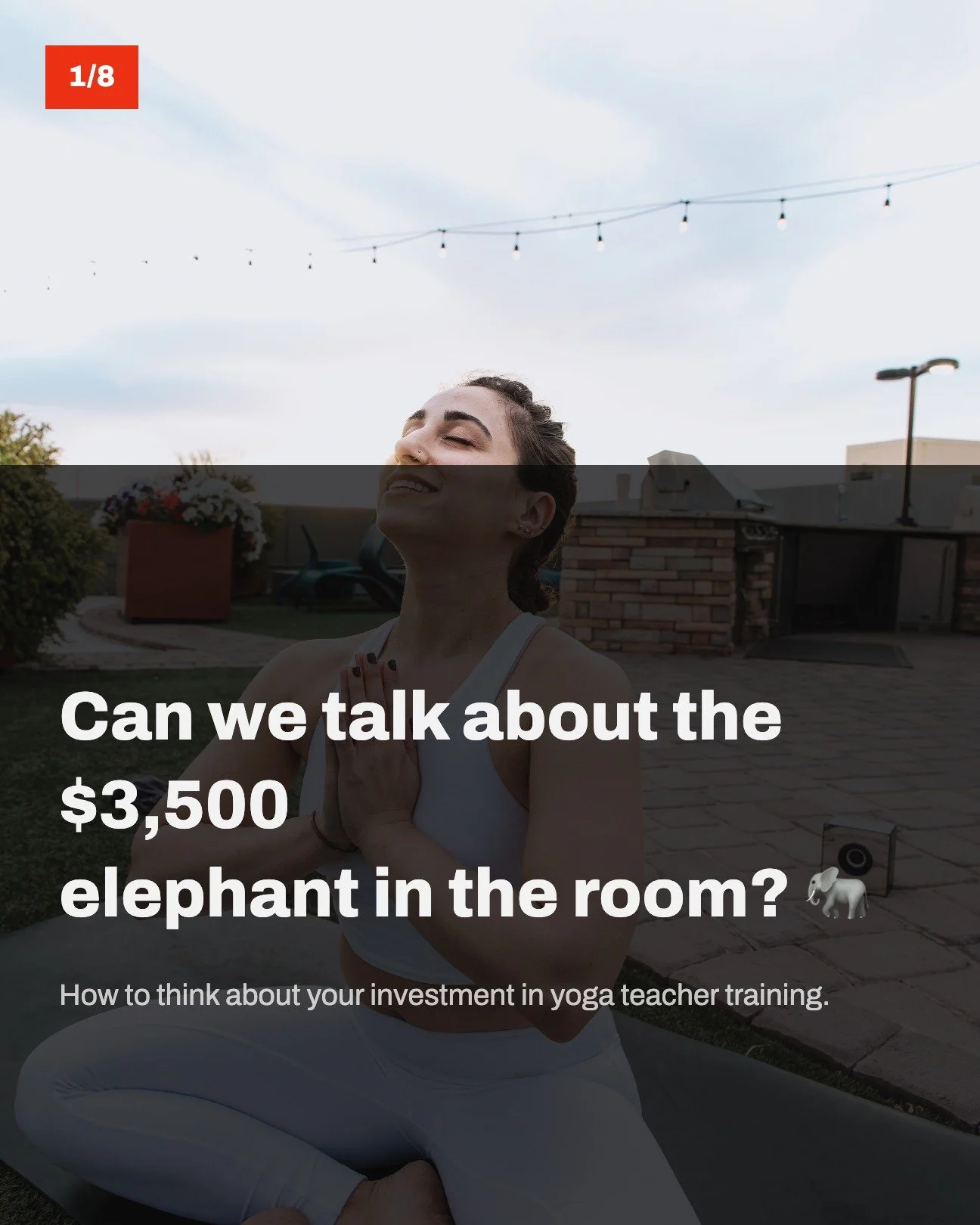 $17.50/hour for tools you'll use for the rest of your life. That's the real math on our 200-hour Yoga Teacher Training. 

If YTT is calling to you, but the financial piece is what's keeping you from saying yes, let's talk. 

You don't have to figure 