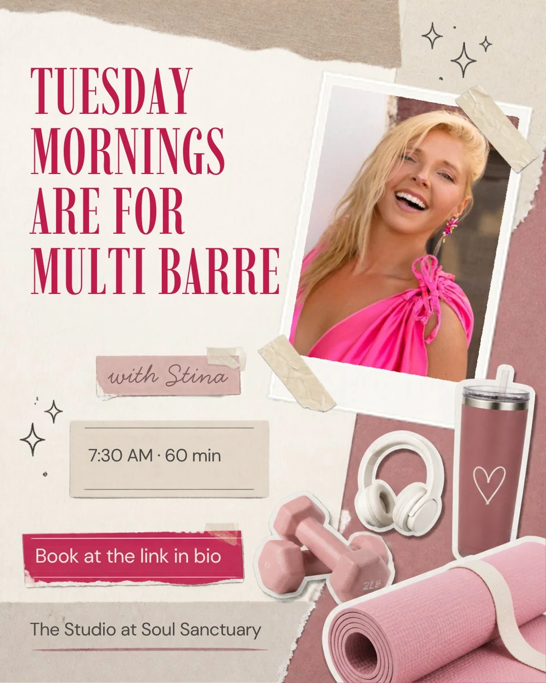 Tuesday mornings are for Multi Barre. ☀️

What if you could build strength, support your joints, and move with more freedom, all while giving your body the care it deserves?

Multi Barre with Stina Leigh is a mat-based method that blends physiotherap