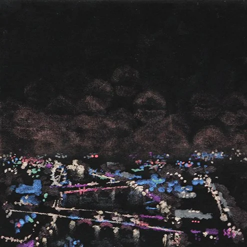 London Fog 2015 // Nail Polish and Lipstick on Canvas 