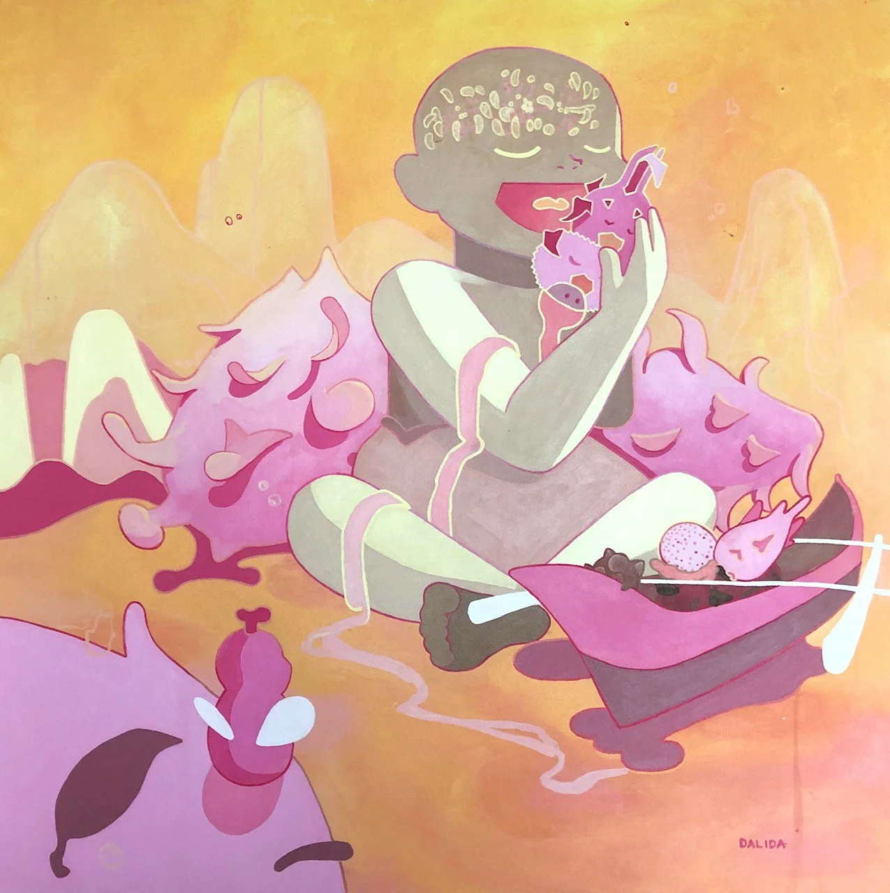 Ate 2022 // Acrylic on Canvas 36" x 36"