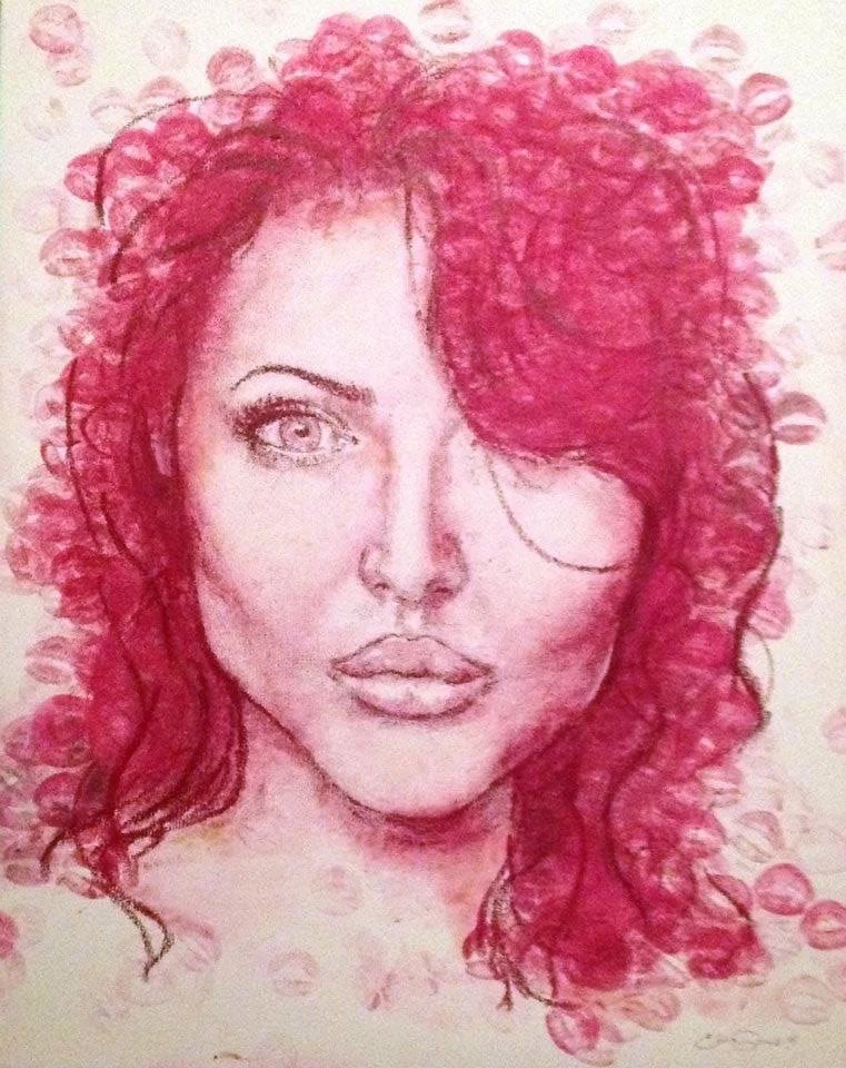 522A 2009 // Lipstick on Canvas 