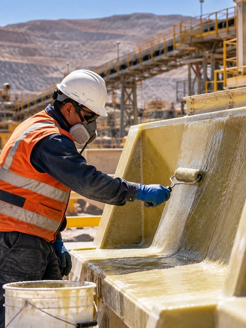 Fibra de vidrio, rubro minería