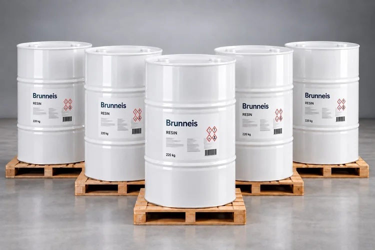Tambores de resina Brunneis de 220 kg