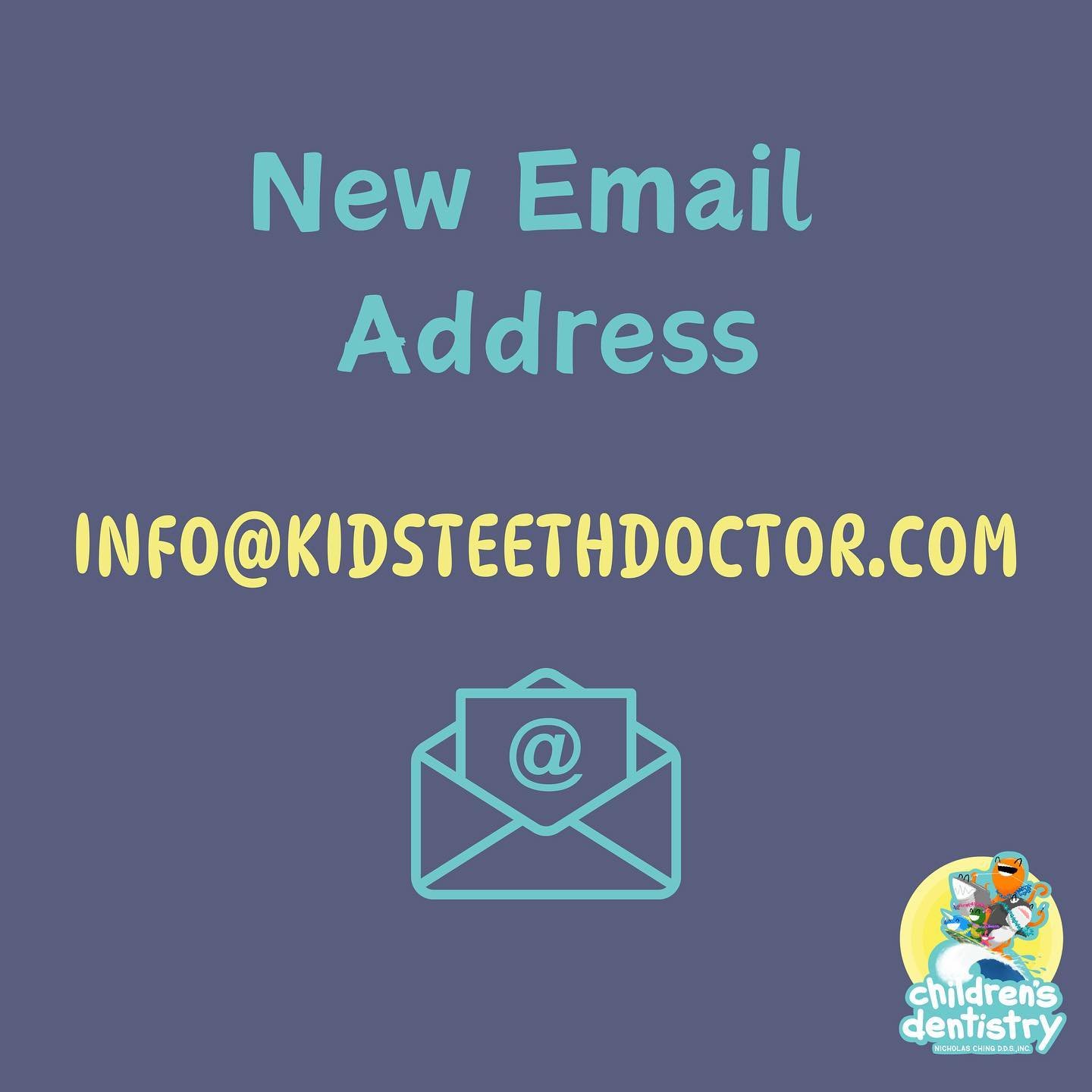 🎉Update Alert!🎉
📧Say Hello to our new email address! 💌
Reach us now at info@kidsteethdoctor.com for all your dental needs and updates. Let&rsquo;s continue spreading smiles together! 😁