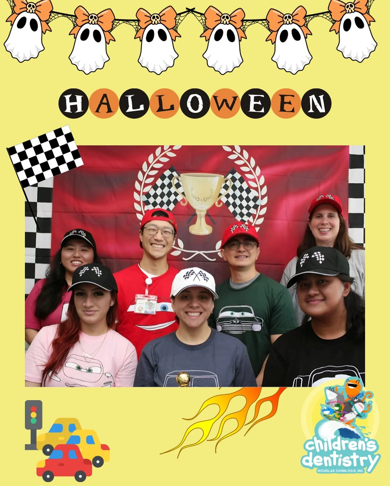 Ka-Chow! Our Cars crew is racing to keep every little smile wheel-y bright &mdash; Happy Halloween from all of us at Children&rsquo;s Dentistry! 🎃🪥 We had a wheel-y fun week celebrating with our favorite racers! 🏁✨