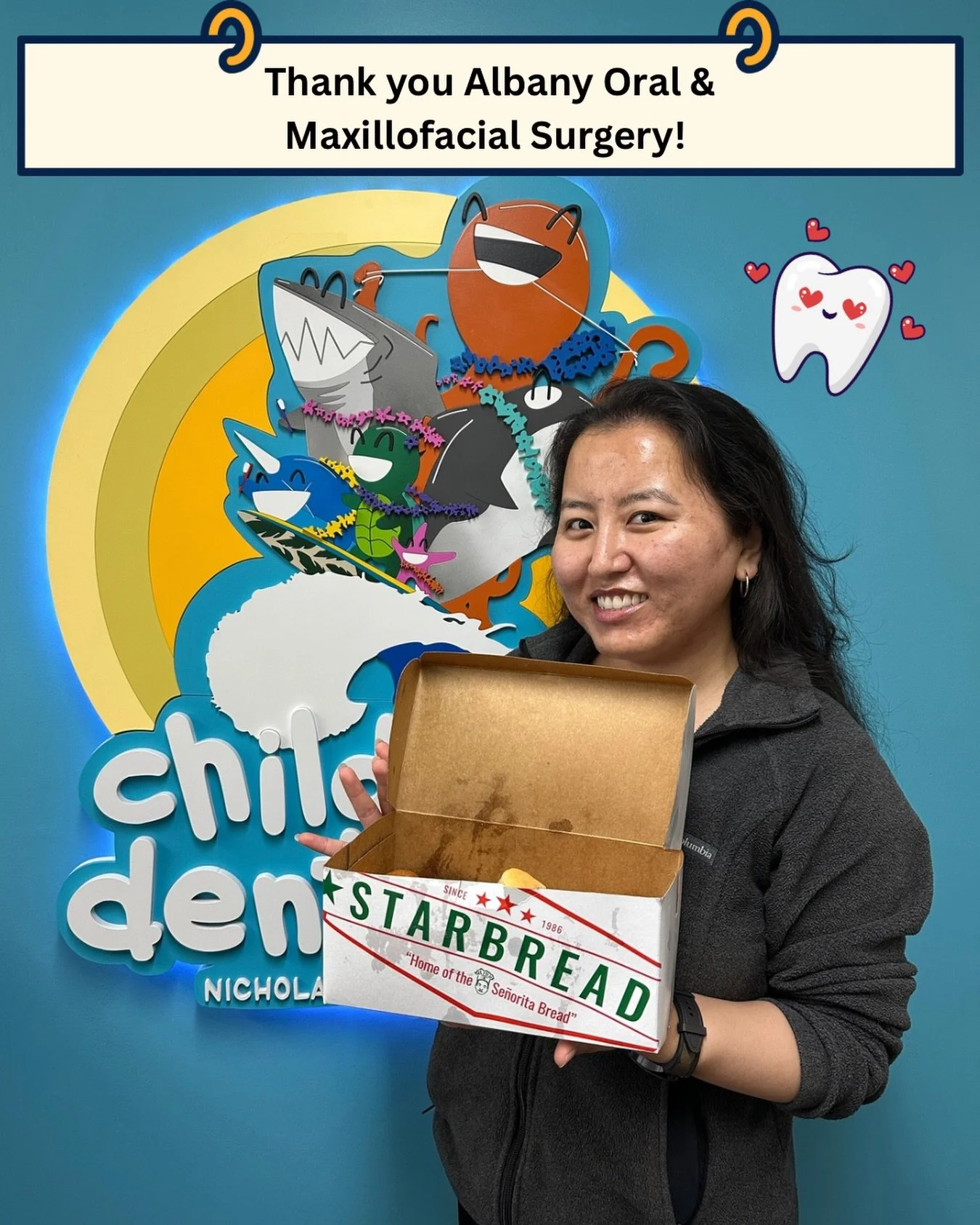 We were treated to a special surprise this week! 💗
Thank you to Albany Oral &amp; Maxillofacial Surgery for dropping off these delicious treats for our team. We are grateful for your kindness and appreciate the opportunity to work together to help o