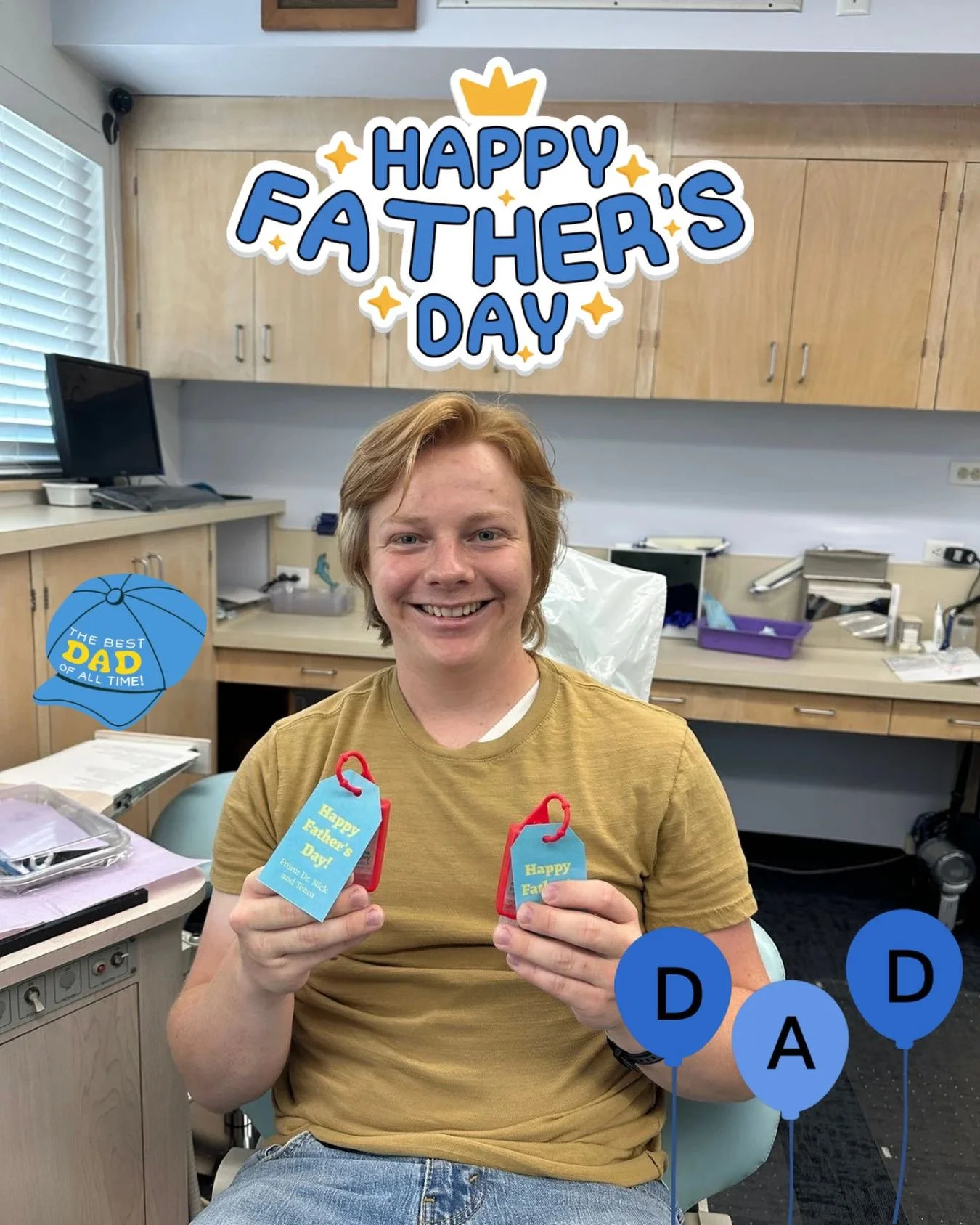 Father&rsquo;s Day is just around the corner! 👏
We&rsquo;re celebrating Father&rsquo;s Day by giving dads and father figures a special hand sanitizer gift over the next two weeks.
If your child has an appointment, be sure to pick one up during your 