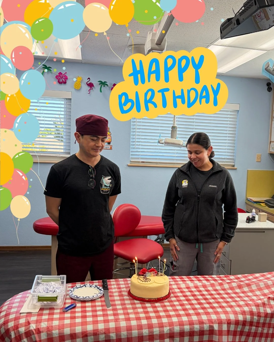 Last week, we celebrated John and Vanessa's birthdays! 🎉🎂
We're so grateful to have these two wonderful team members as part of the Children's Dentistry family. Their kindness, hard work, and dedication help make our office a fun and welcoming plac