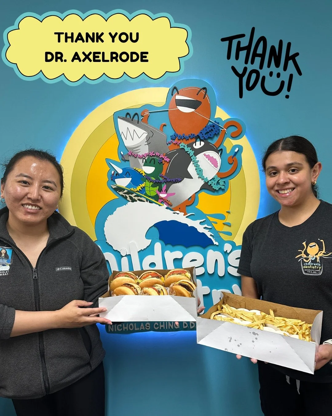 A big thank-you to Dr. Axelrode&rsquo;s office for treating our team to In-N-Out for lunch! 🍔🍟

It was such a thoughtful surprise and the perfect way to brighten our day. We truly appreciate your kindness and are grateful to have such wonderful col