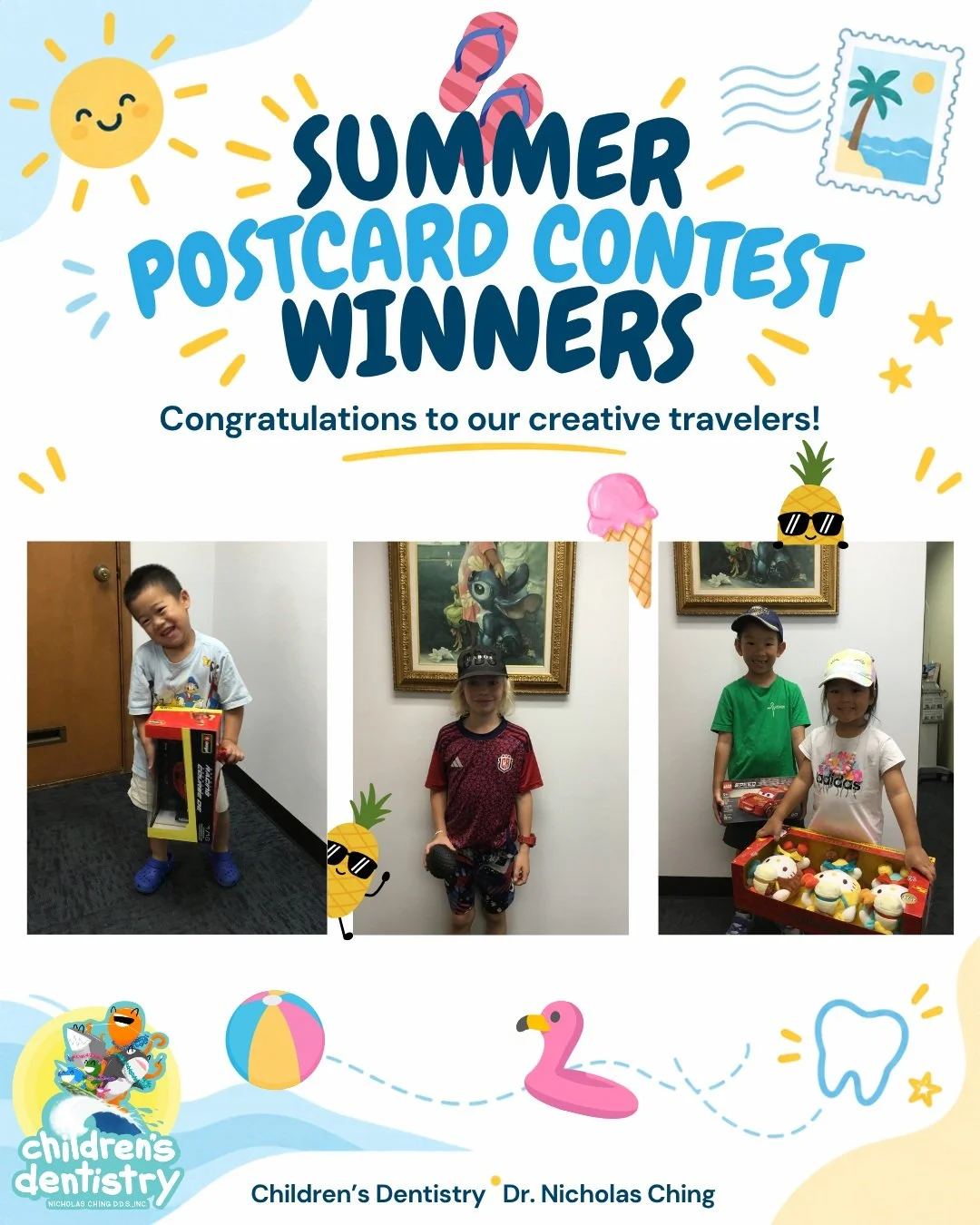 Congratulations to our Summer Postcard Contest winners! ☀️📬

We loved seeing all the places our postcards traveled and hearing about everyone&rsquo;s summer adventures. Thank you to every child who participated and shared their creativity with us!

