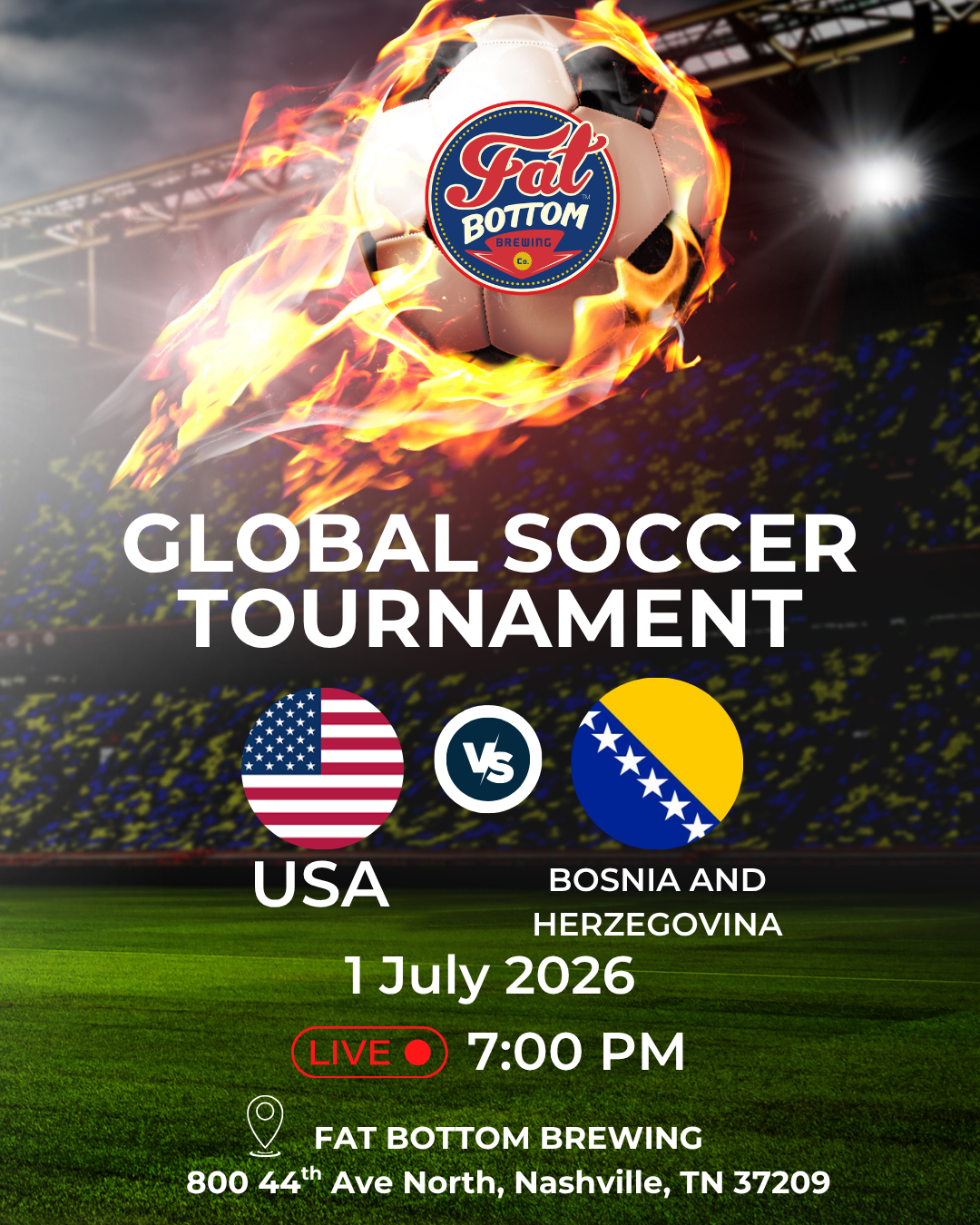 USA vs. Bosnia and Herzegovina WATCH PARTY