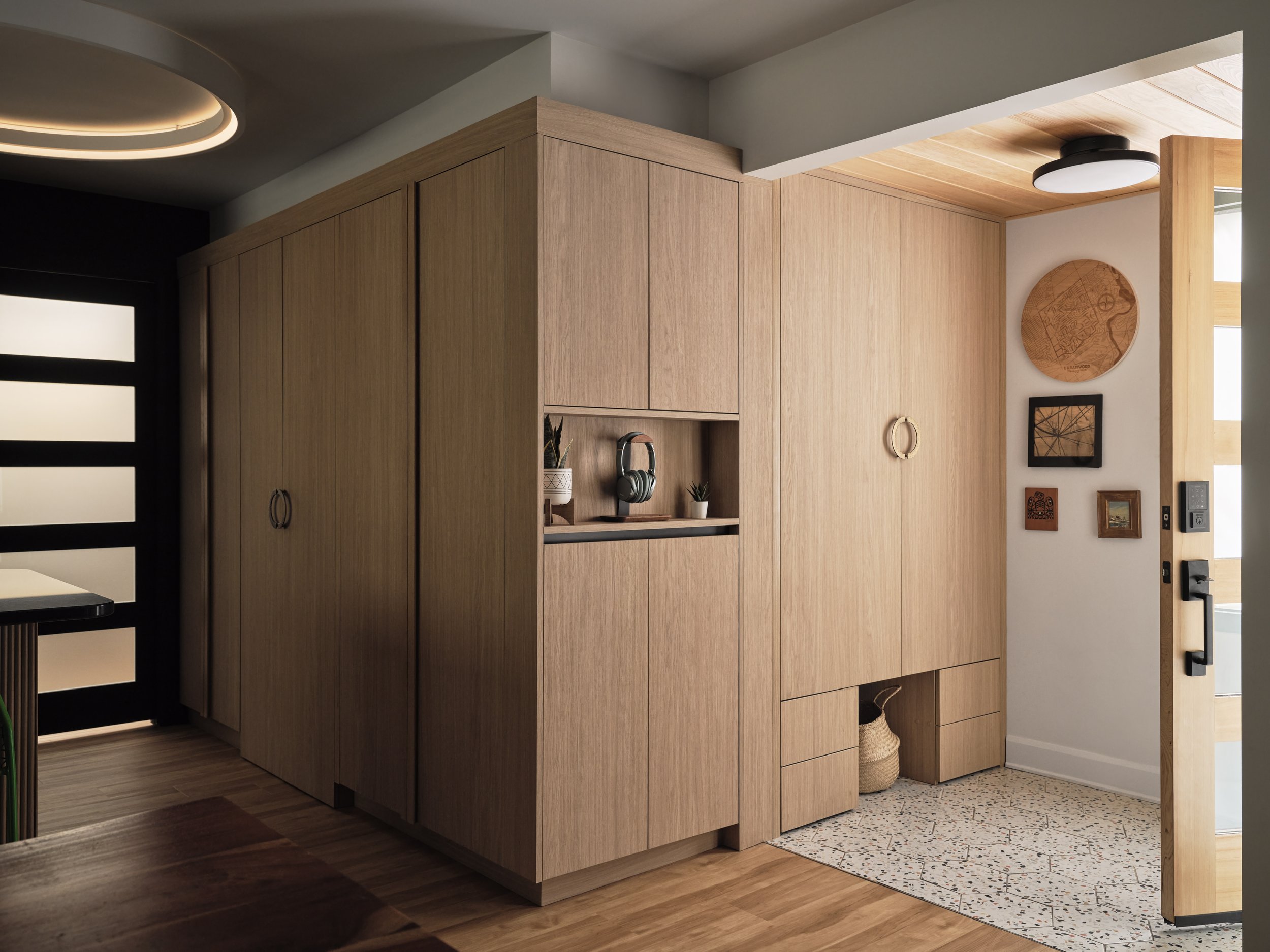 light wood cabinetry