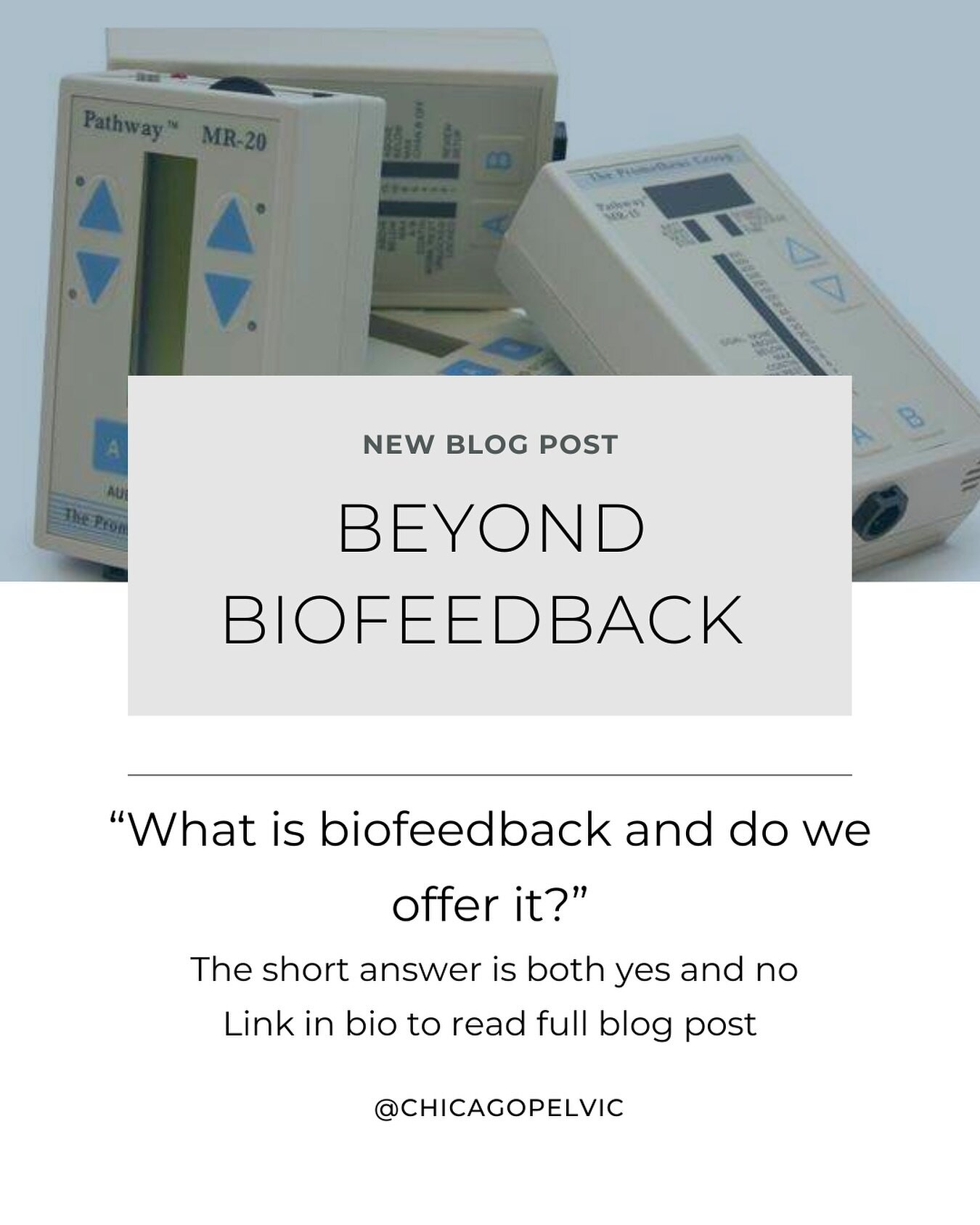🤨Should you be using biofeedback in your pelvic PT treatment?

Well yes and no....check out our new blog to see why.

🔗 Link in bio 

@dr.rebekah_pelvicpt 

#biofeedbacktraining #pelvicfloor #pelvicfloortherapy #kegels #chicagoland
