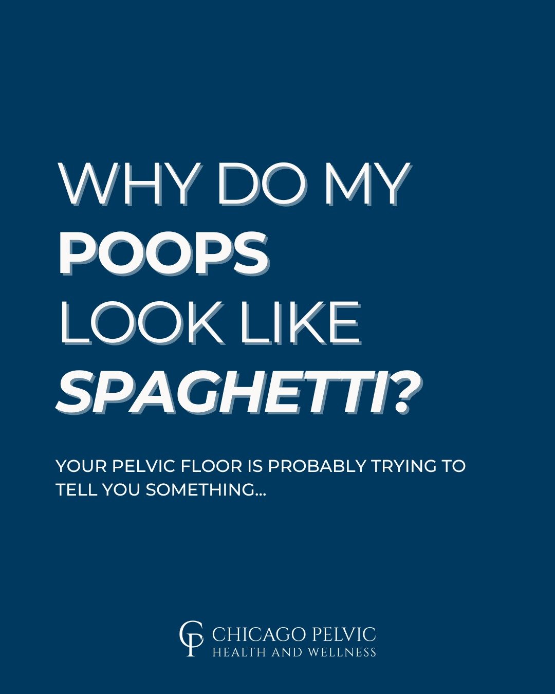 If you&rsquo;re Googling things like &lsquo;Why does my poop look like a pencil?&rsquo; or &lsquo;Is it normal to poop like this every day?&rsquo; You are not alone. We promise. We work with this all the time.

Come see us at Chicago Pelvic Health be
