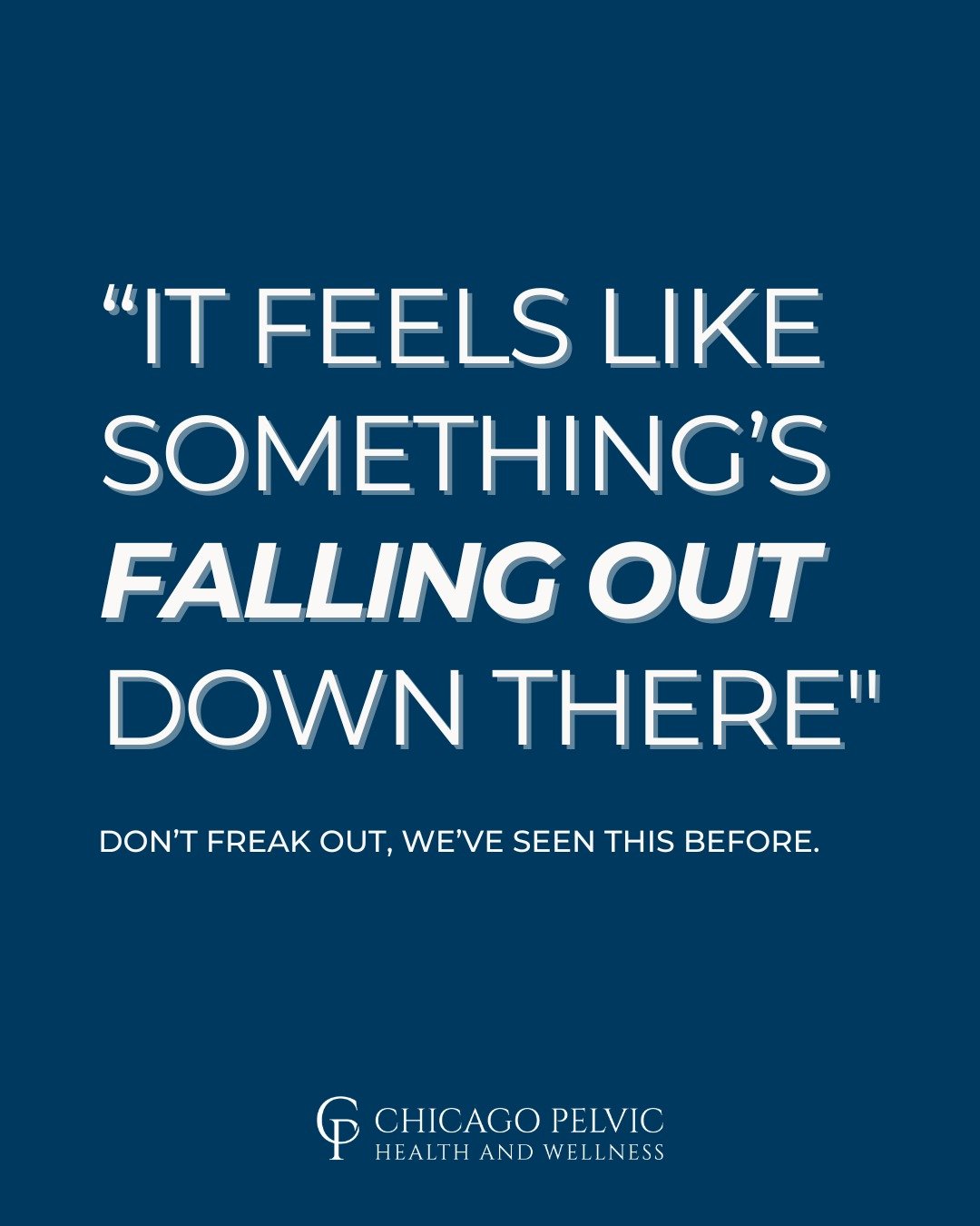 That &quot;something's falling out&quot; feeling? 

It might be pelvic organ prolapse...and it&rsquo;s way more common than people think. 

The good news? You&rsquo;ve got options (and Pelvic PT is one of them).

#prolapserelief #pelvicorganprolapse 
