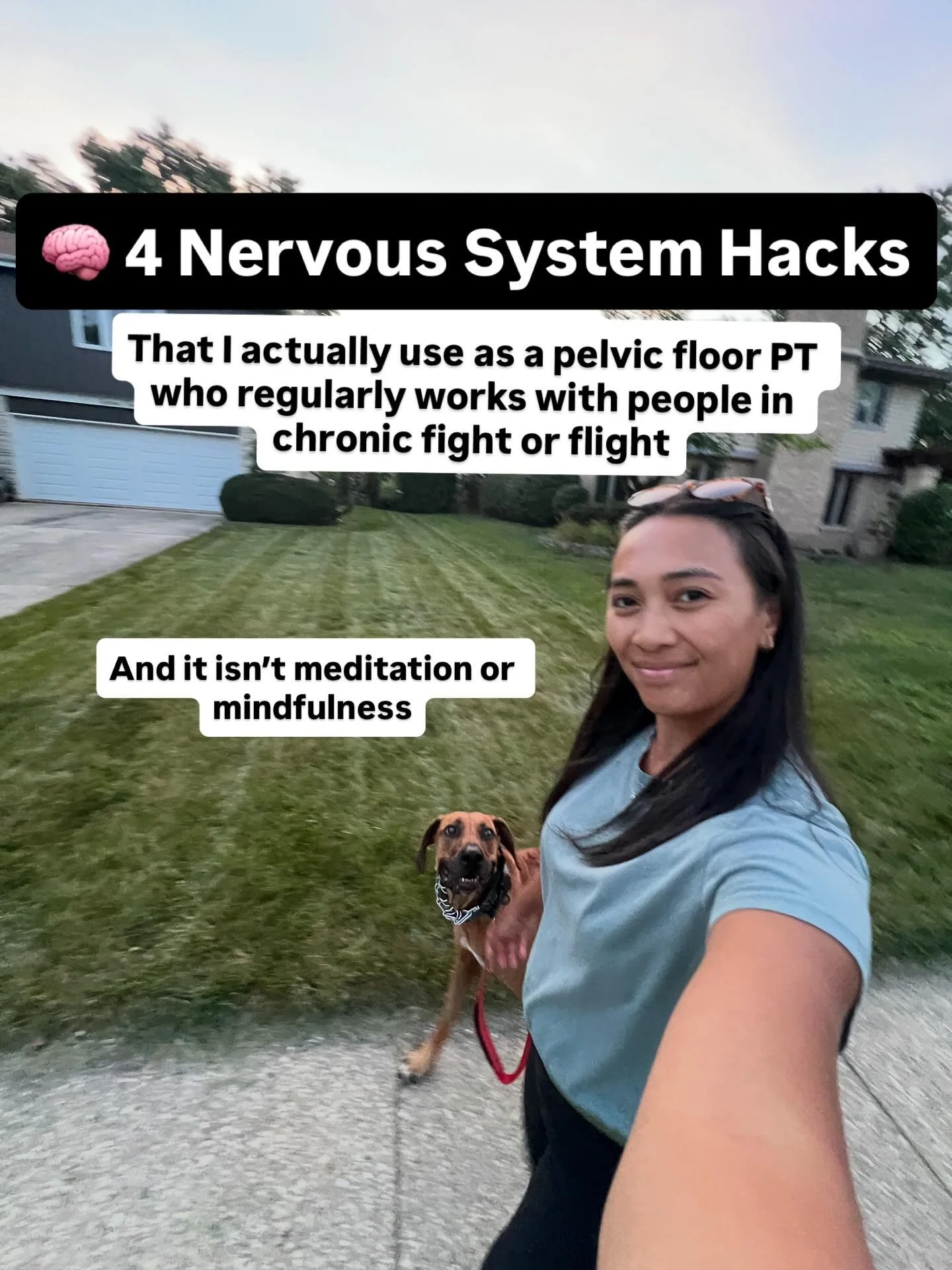 As the youth say go touch some grass

Me as a business owner: chronically online for social media

Me as a PT: doing all the self care things to undo it

#nervoussystemhealing #perfectionismrecovery #entrepreneurtips #nervoussystemreset