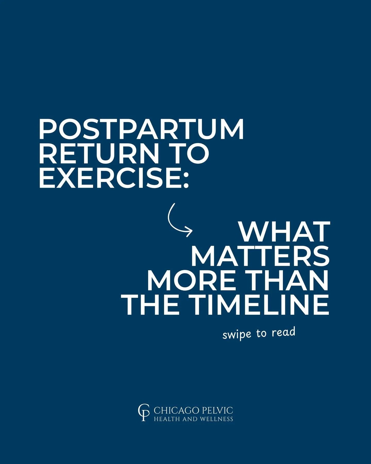 Postpartum recovery isn't a countdown ⏰ It's a process.

Many people are told they should feel "back to normal" by 6 weeks postpartum. But medical clearance doesn't equal full recovery, and time alone doesn't determine readiness for exercis