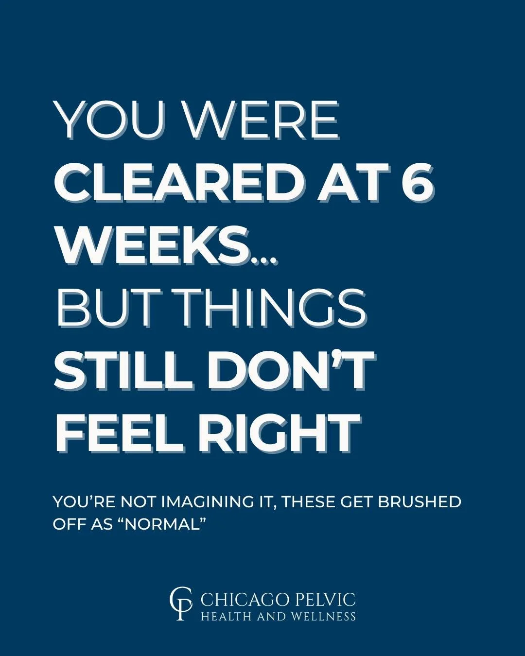You were cleared&hellip; but still dealing with leaking, pressure, or core weakness?

You&rsquo;re not alone, and you&rsquo;re not stuck this way.

A lot of postpartum symptoms get labeled as &ldquo;normal&rdquo; when they&rsquo;re actually treatable