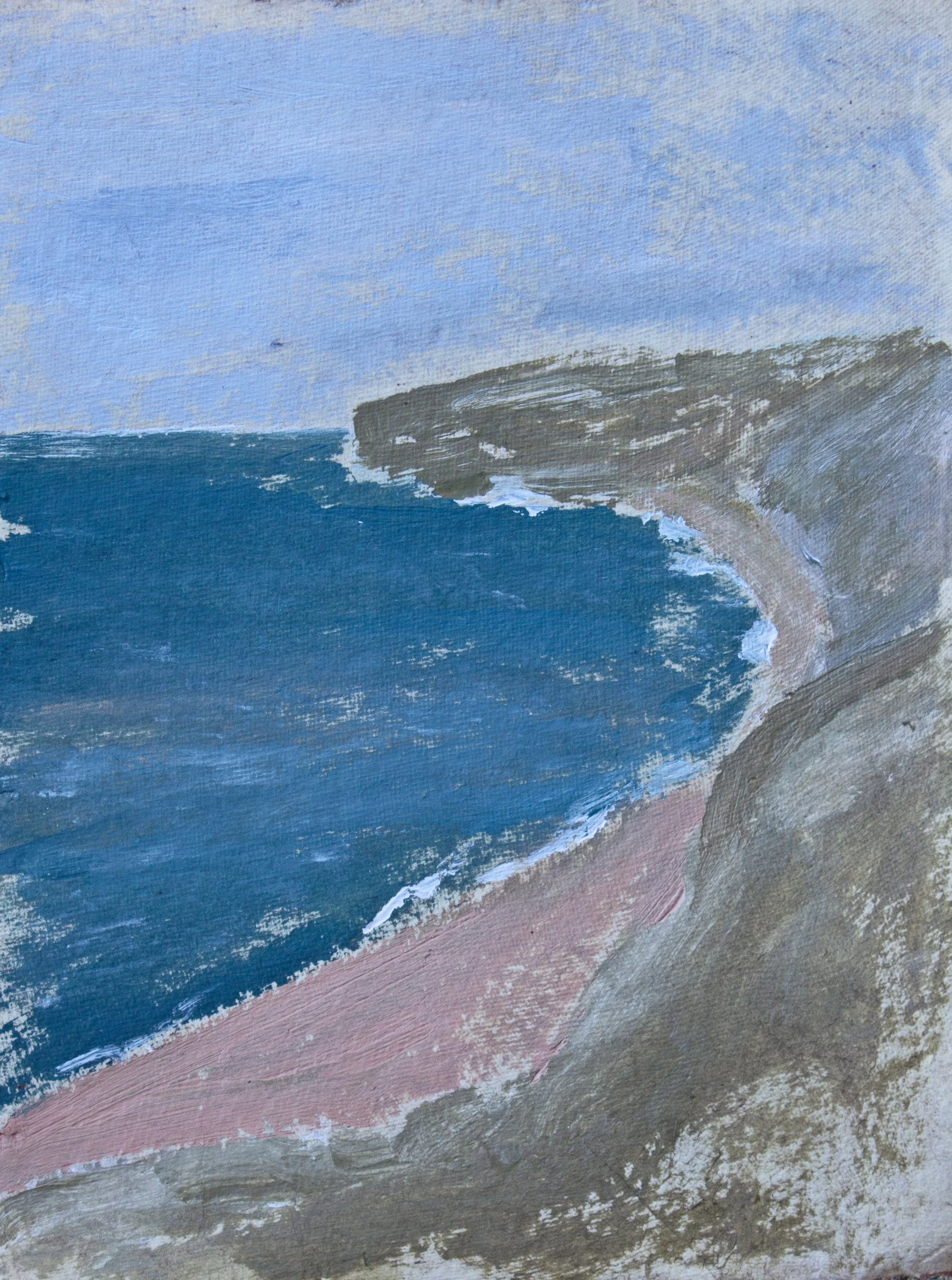 Shoreline
6" x 8"
acrylic on handmade paper 