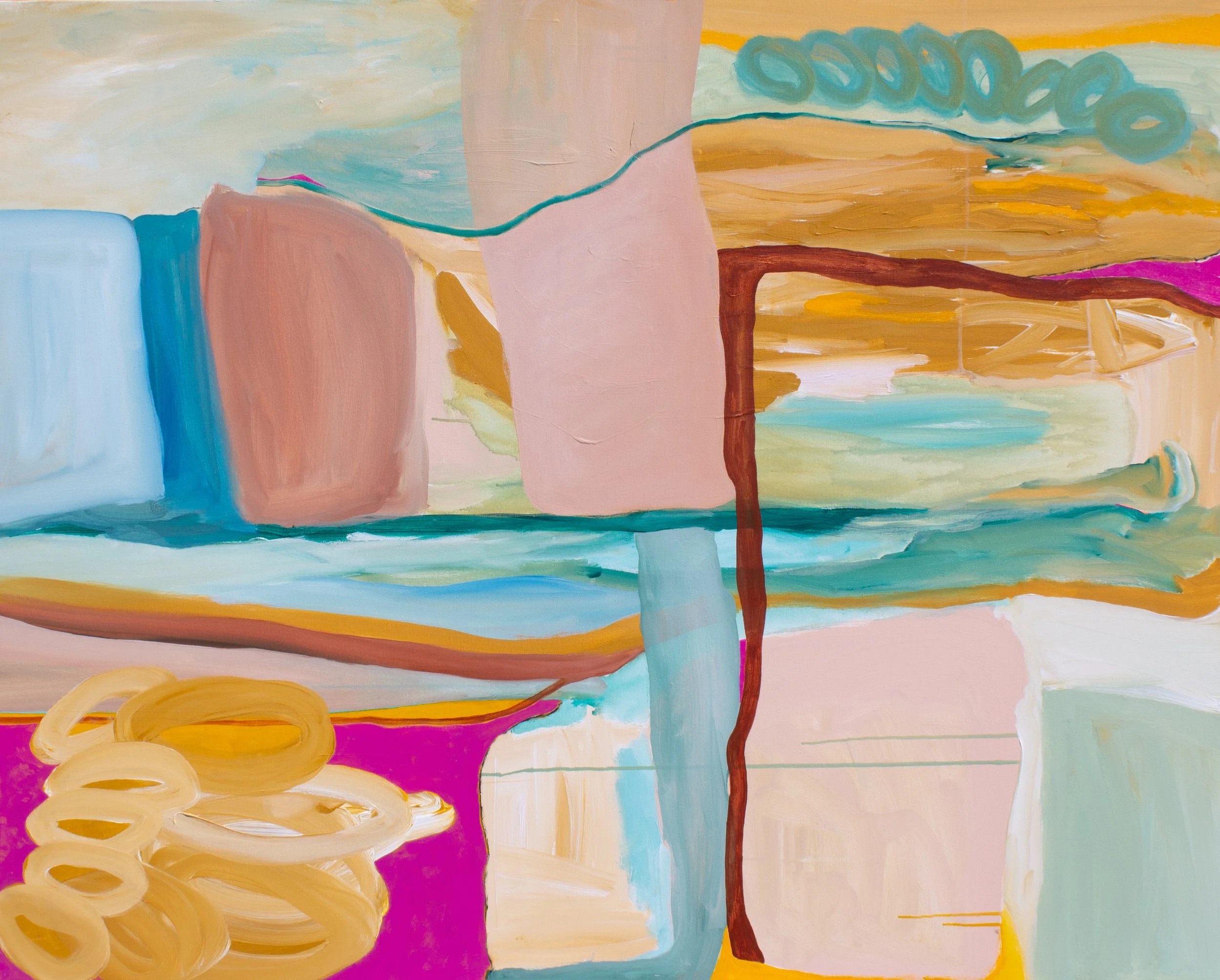 Shoaled
48" x 60"
acrylic on canvas 