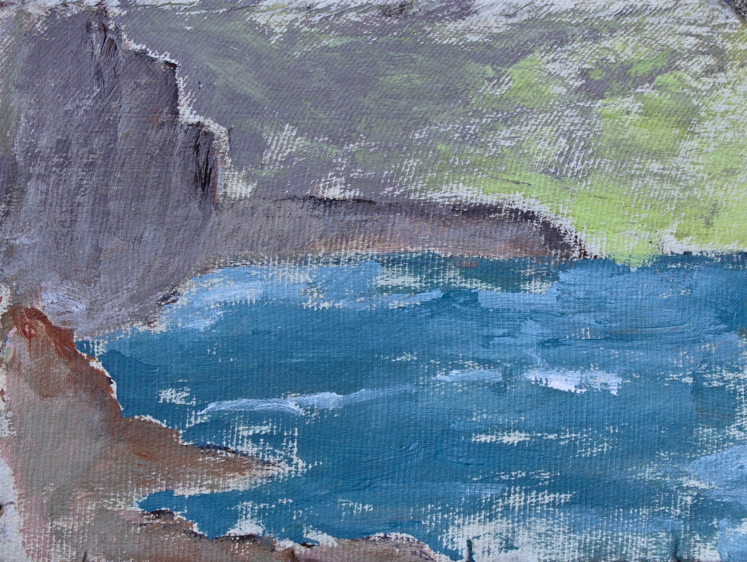 French Coastline
6" x 8"
acrylic on handmade paper