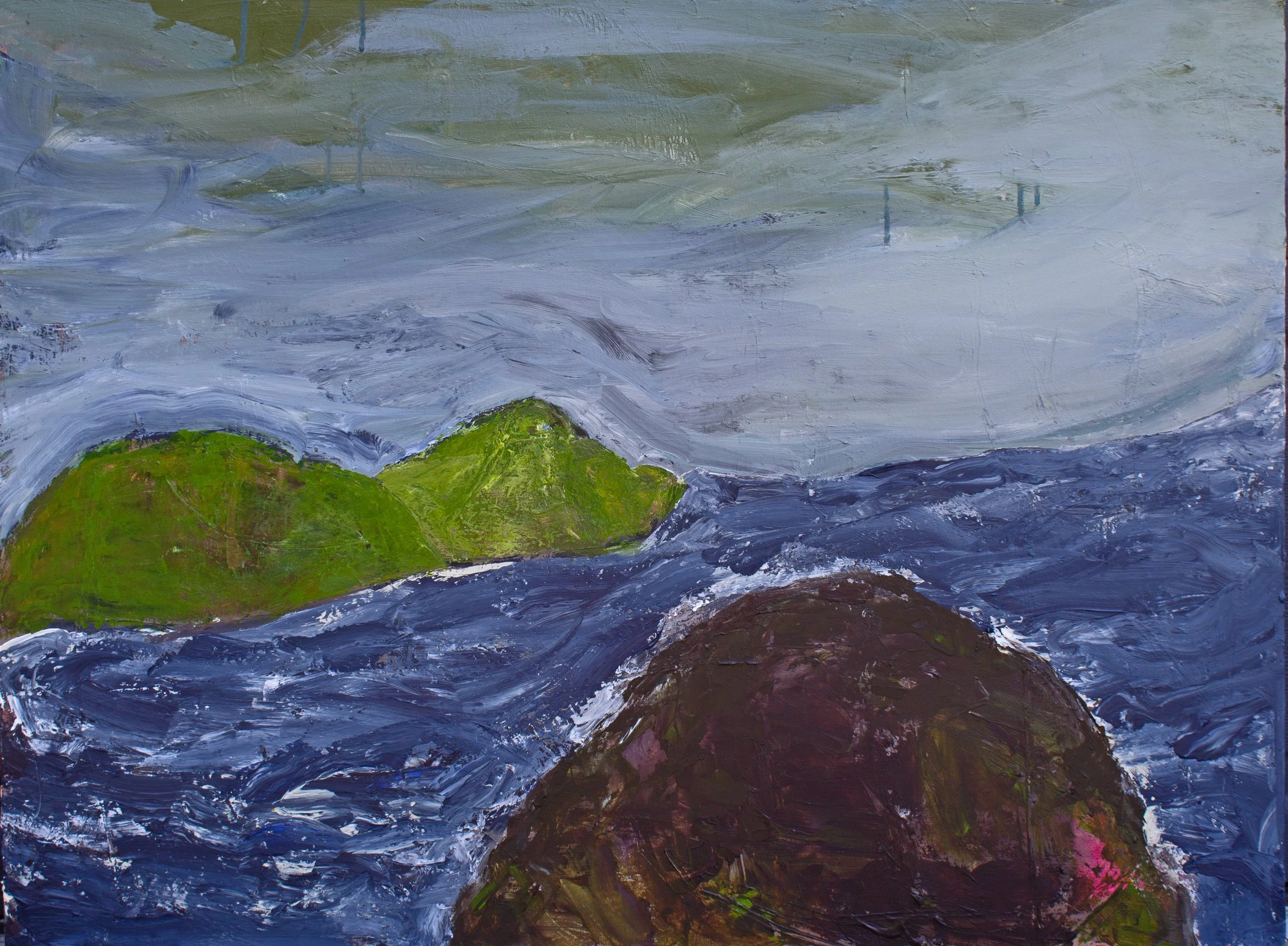 Mossy
30" x 40"
acrylic on canvas
