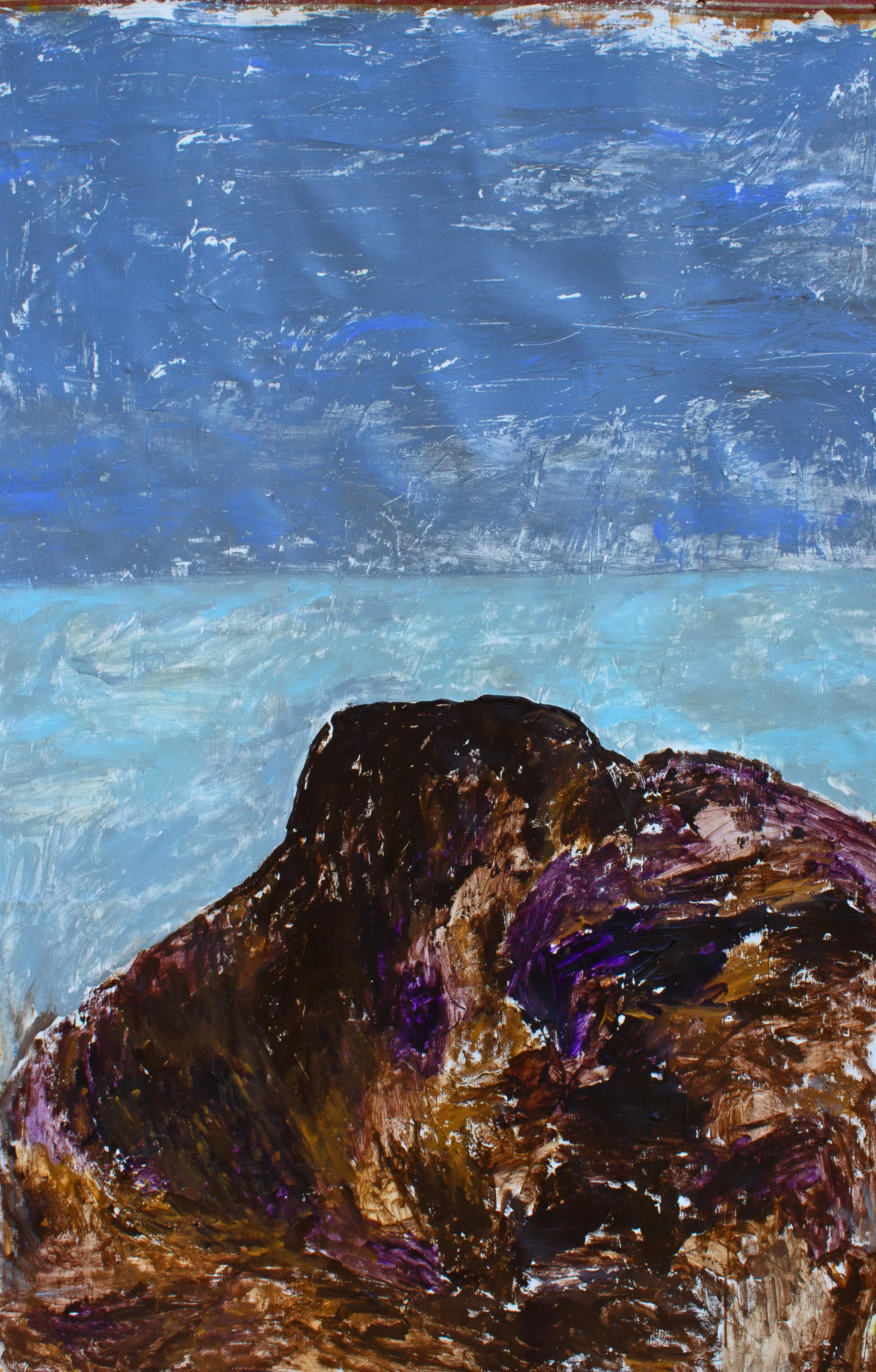 French Cliff
35" x 53"
acrylic on loose canvas
