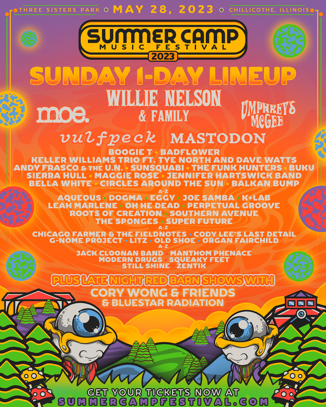 Summer Camp Sunday Lineup
