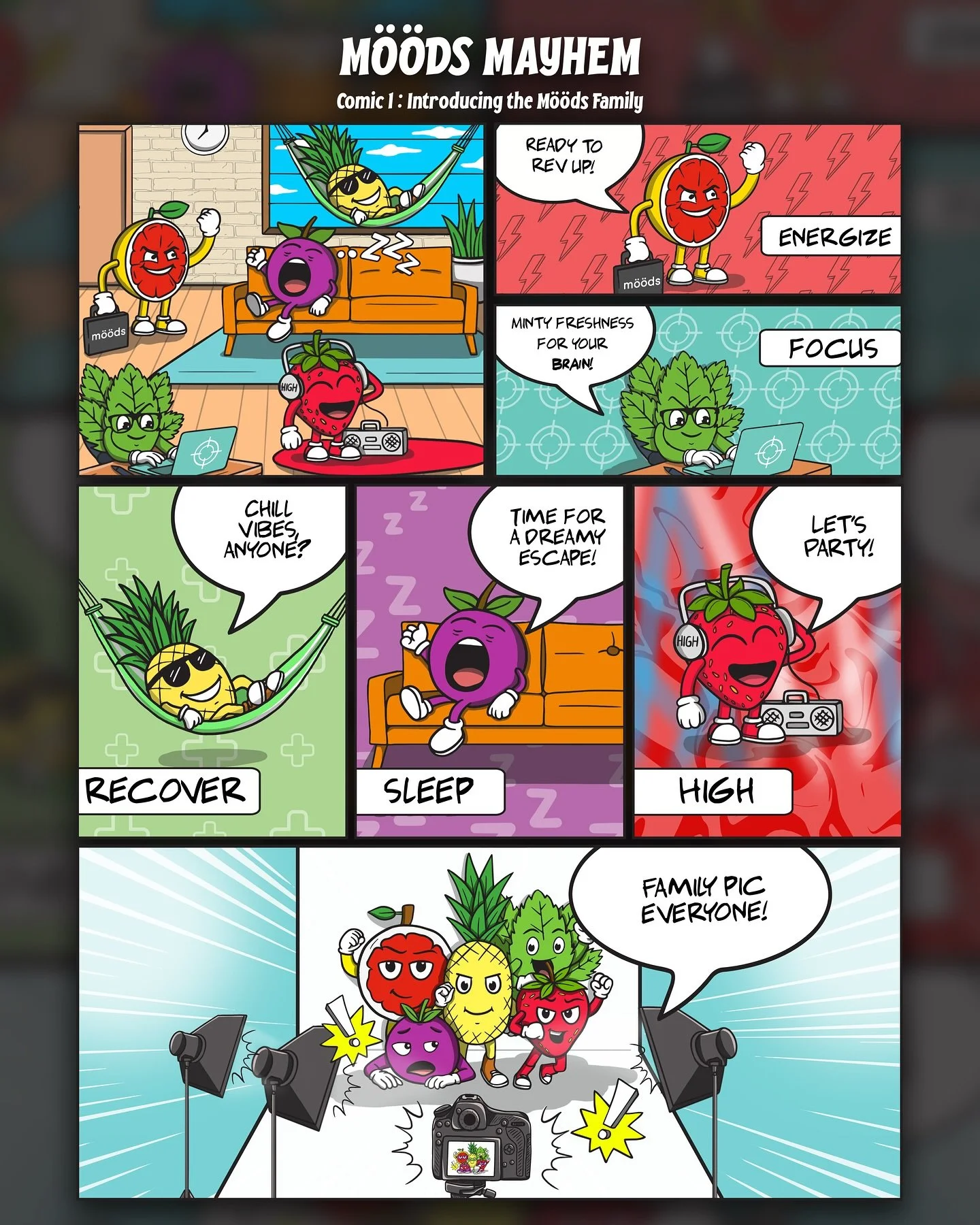 Happy 4/20 everyone! We&rsquo;re excited to introduce the m&ouml;&ouml;ds family &mdash; and our brand new series: m&ouml;&ouml;ds comics!

Each character represents a different m&ouml;&ouml;d and now they&rsquo;ve come to life in a world of their ow