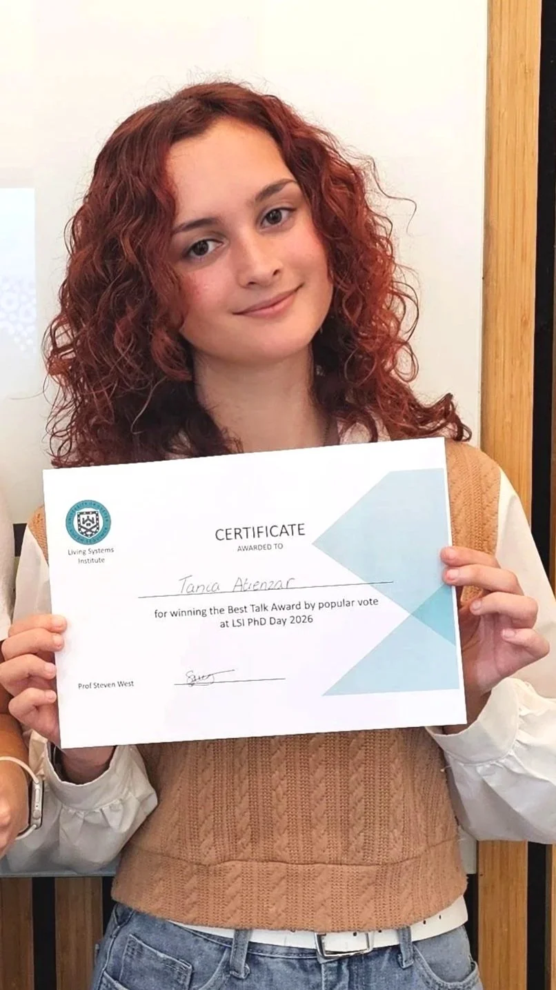 Tania wins best talk award at the LSI PhD day (May 2026)