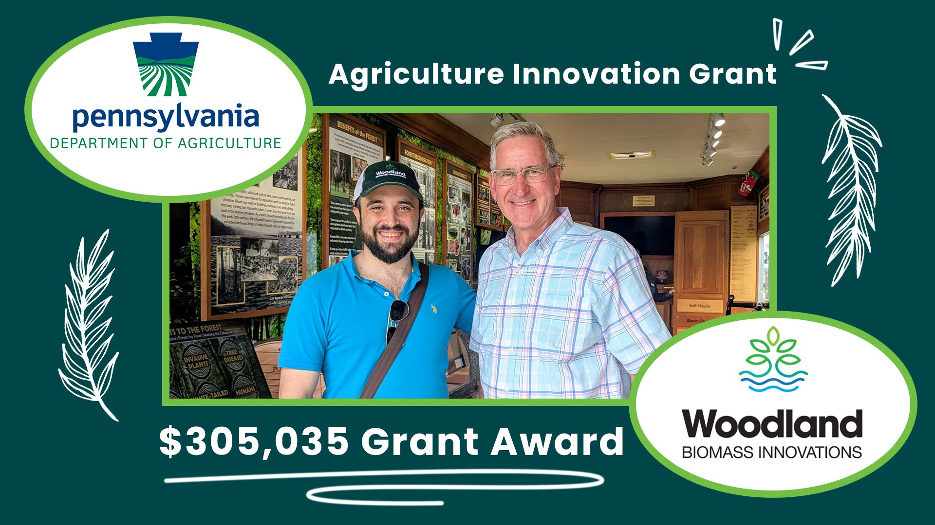 Woodland BIO Awarded $305,035 Agricultural Innovation Grant to Advance Sustainable Fuel Facility