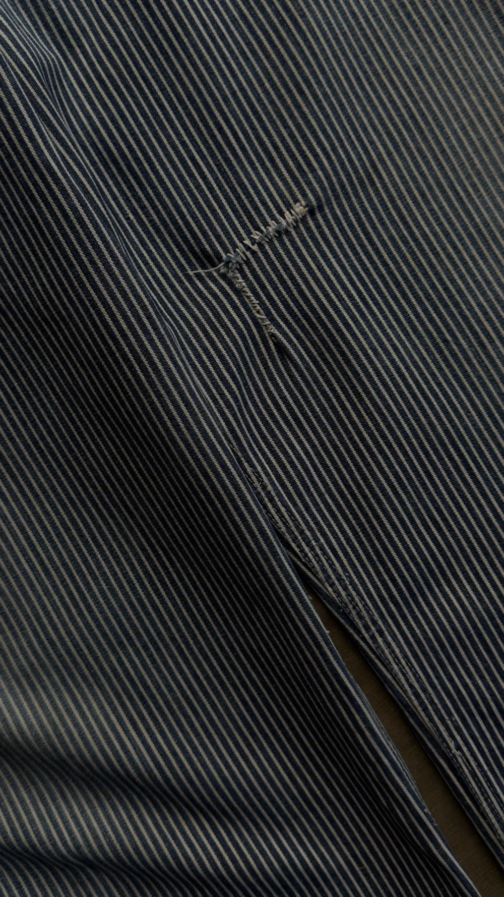 1930s Montgomery Ward 'Pioneer' Hickory Stripe Bib Overalls — The