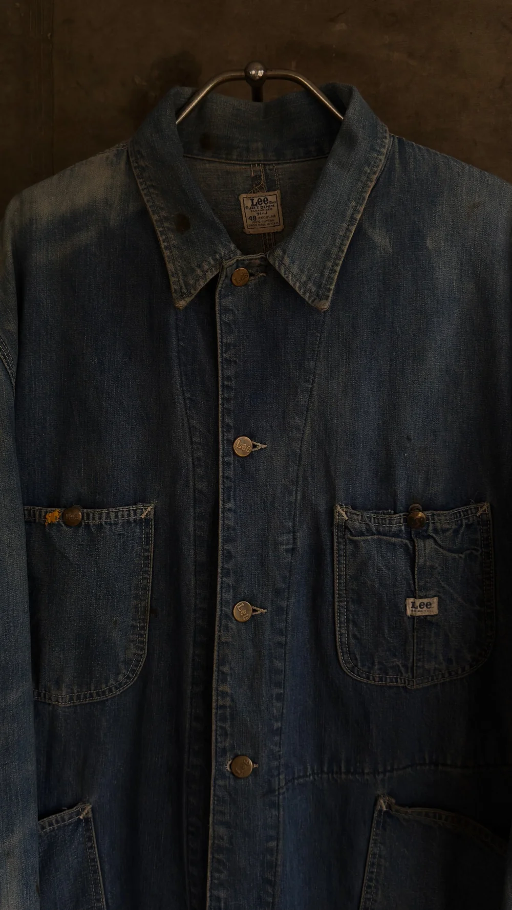 Early 1960s Lee 91-J Four Pocket Denim Chore Coat — The