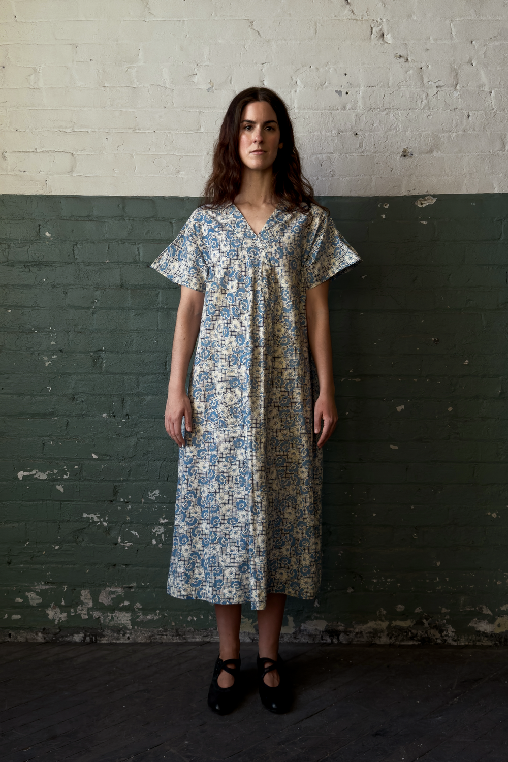 feed sack dress 1930s dress. Puff sleeve Dorothy wizard of HSF #11 The Feedsack