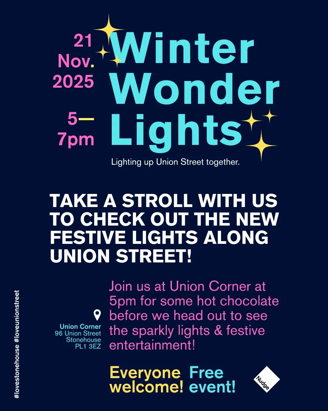💫 Winter Wonder Lights is back! Join us in getting together on the 21st of November for a cosy evening full of winter wonder.

If you'd like to decorate a set of lights, pop into @theplot_unionstreet for a chance to see your handywork out on the str