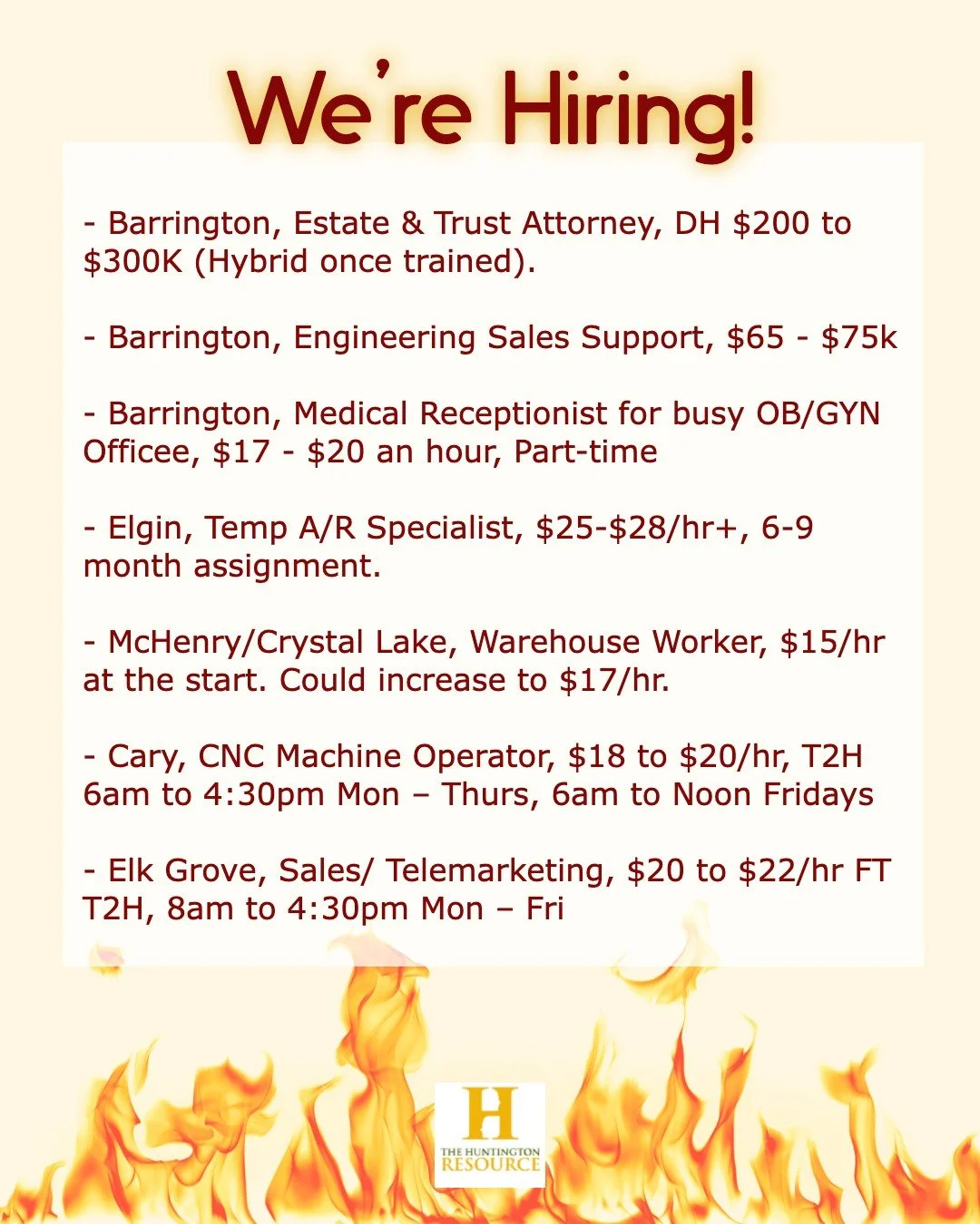 🔥 HOT JOBS OF THE WEEK 🔥 From attorneys and HR specialists to warehouse pros and machine operators, our clients across Chicagoland are hiring now, and opportunities like these don’t stay open for long. 
Direct hire, temp-to-hire, and part-ti
