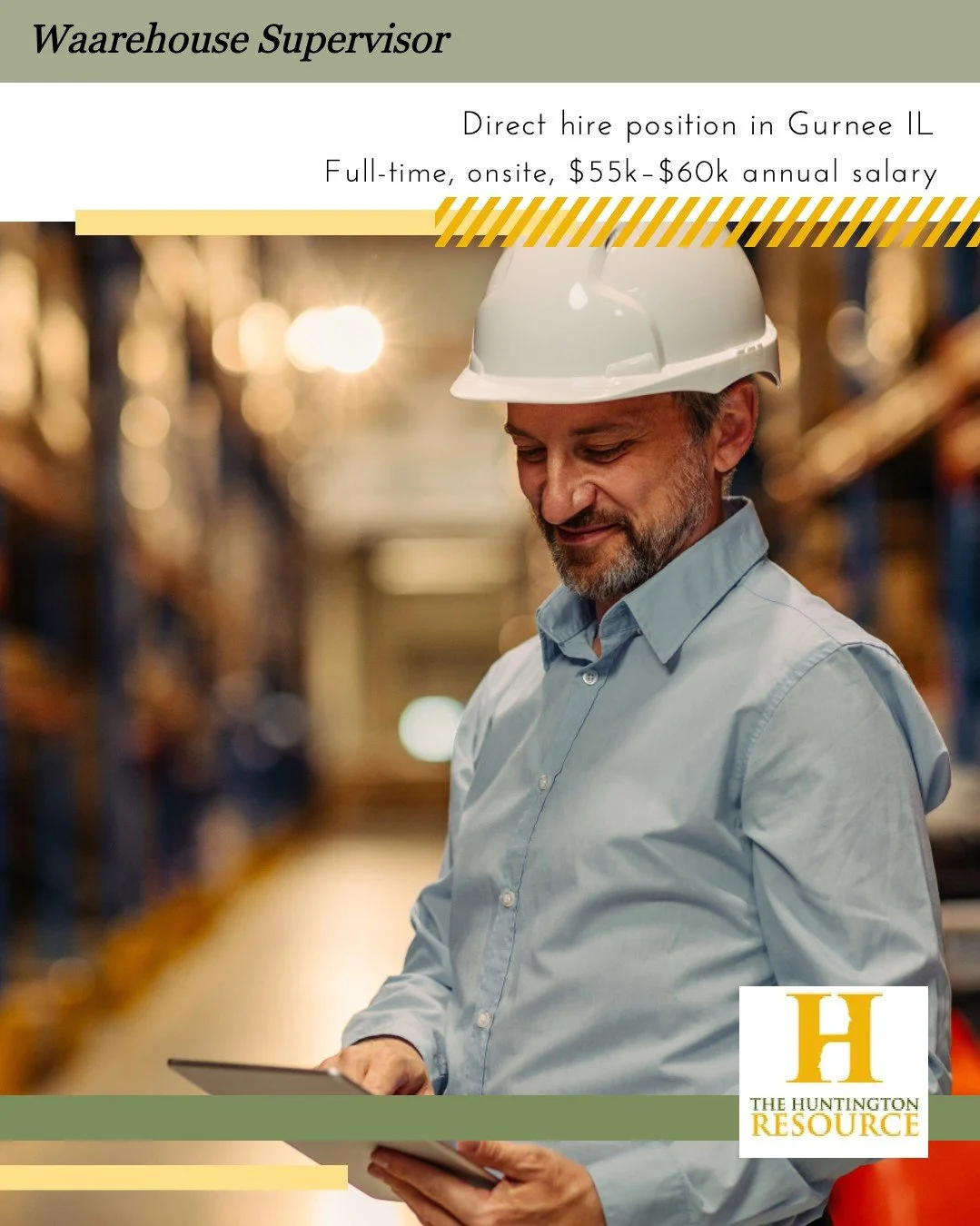 🚨NEW NEW NEW🚨 We’re hiring a Warehouse Supervisor in 📍Gurnee, IL!
Join a growing organization where leadership makes a difference every day. In this hands-on role, the Warehouse Supervisor will oversee all warehouse operations: from coordin