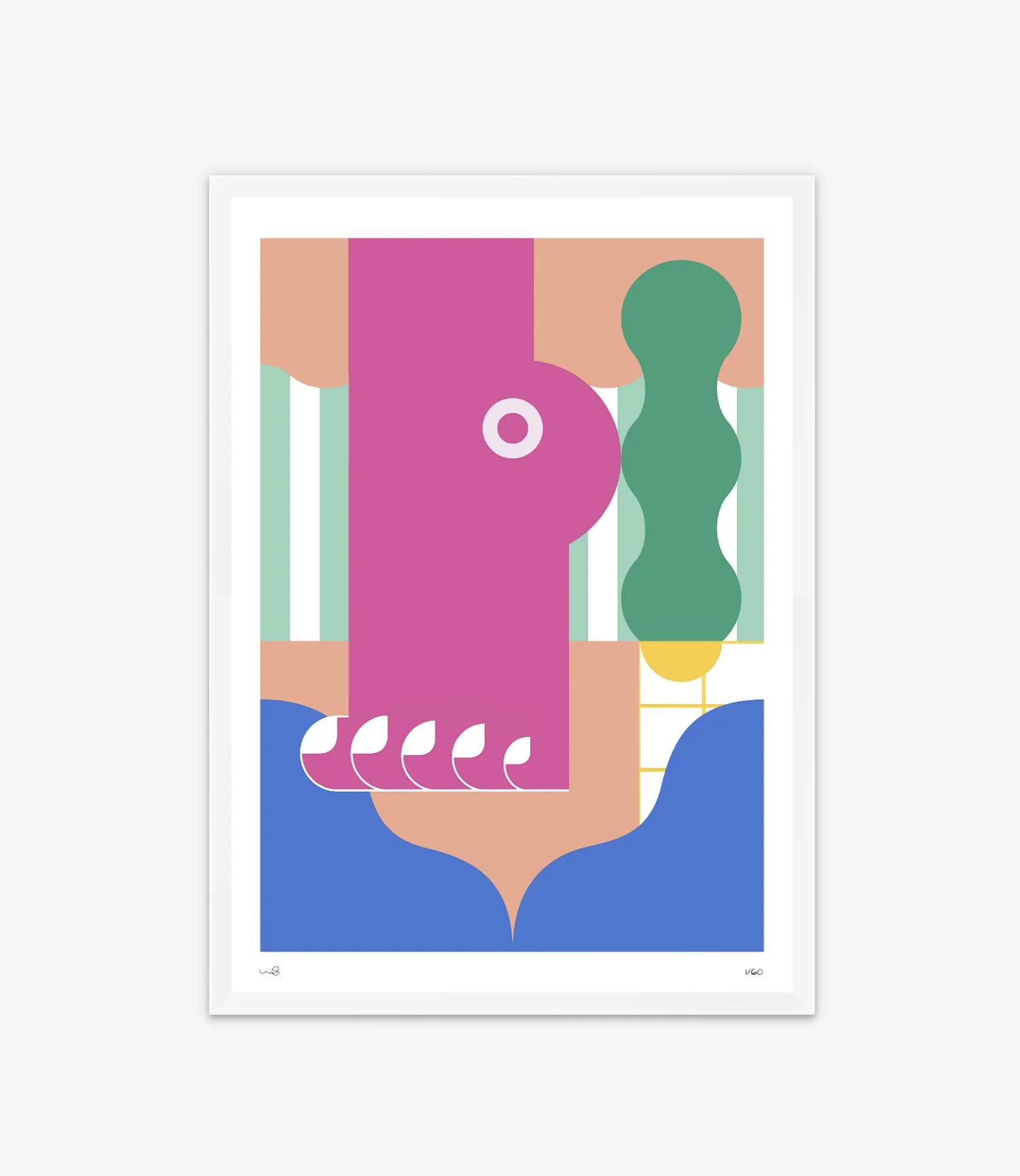 Colorful Abstract Art Print Touched II House Of May Contemporary colorful-abstract-art-print-touched-ii-house-of-may-contemporary