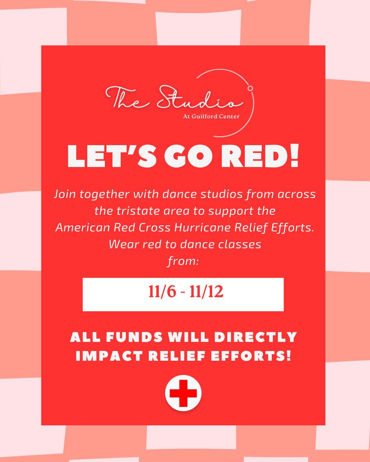 Join us and studios from across the tristate area in supporting @redcrossct hurricane relief efforts. All are welcome to participate. Donation #linkinbio 
.
.
#dancersgored #dance #foracause #redcrossct