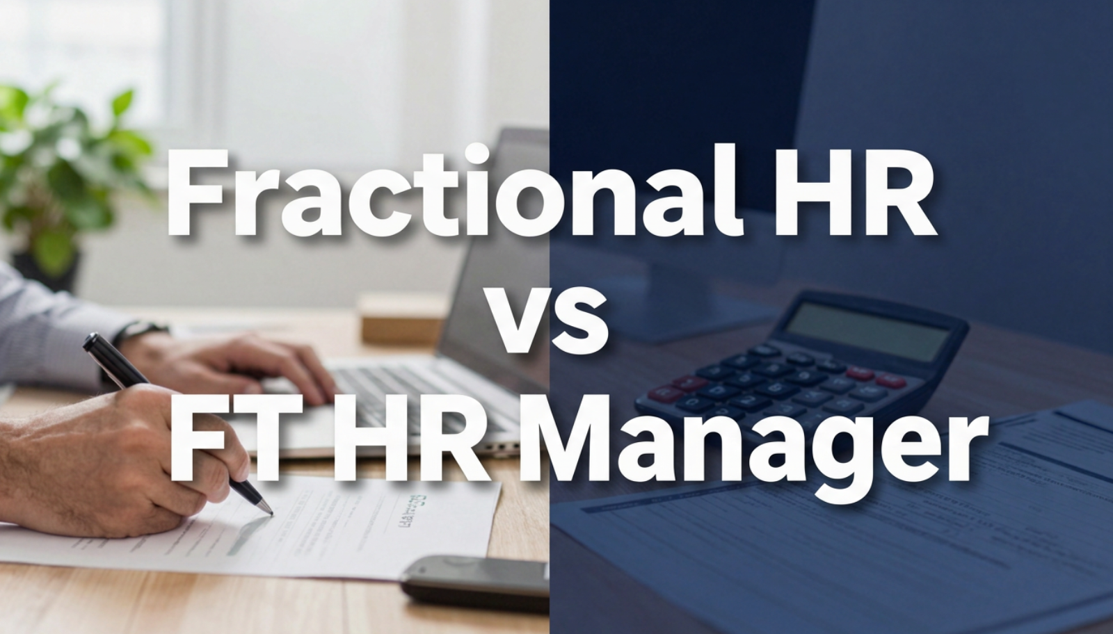 Fractional HR vs. Full-Time HR Manager: Which Should You Hire?