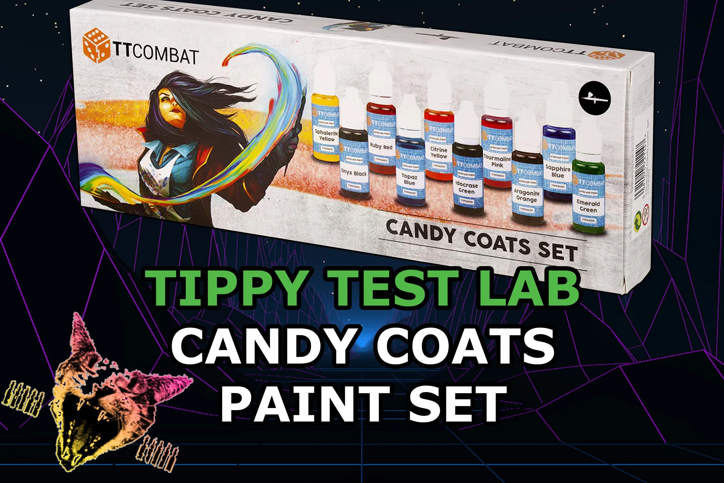 Tippy Test Lab - Candy Coats Paint Set