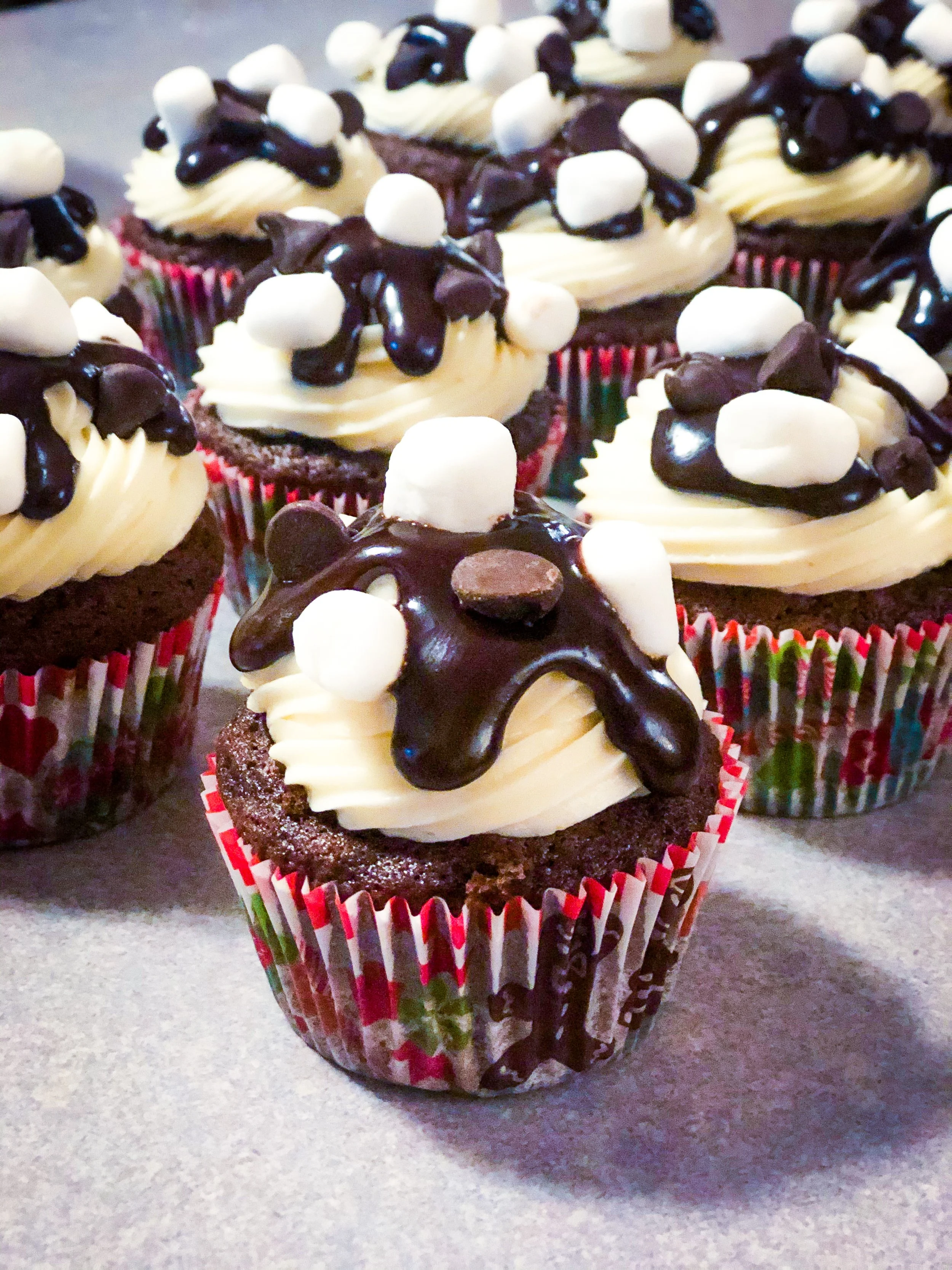Hot Chocolate Cupcakes