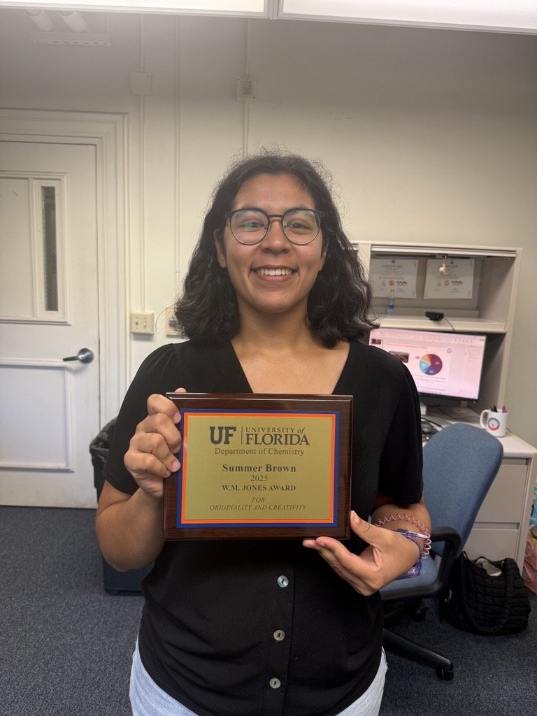 Summer Brown wins Jones Award for Creative Synthetic Chemistry