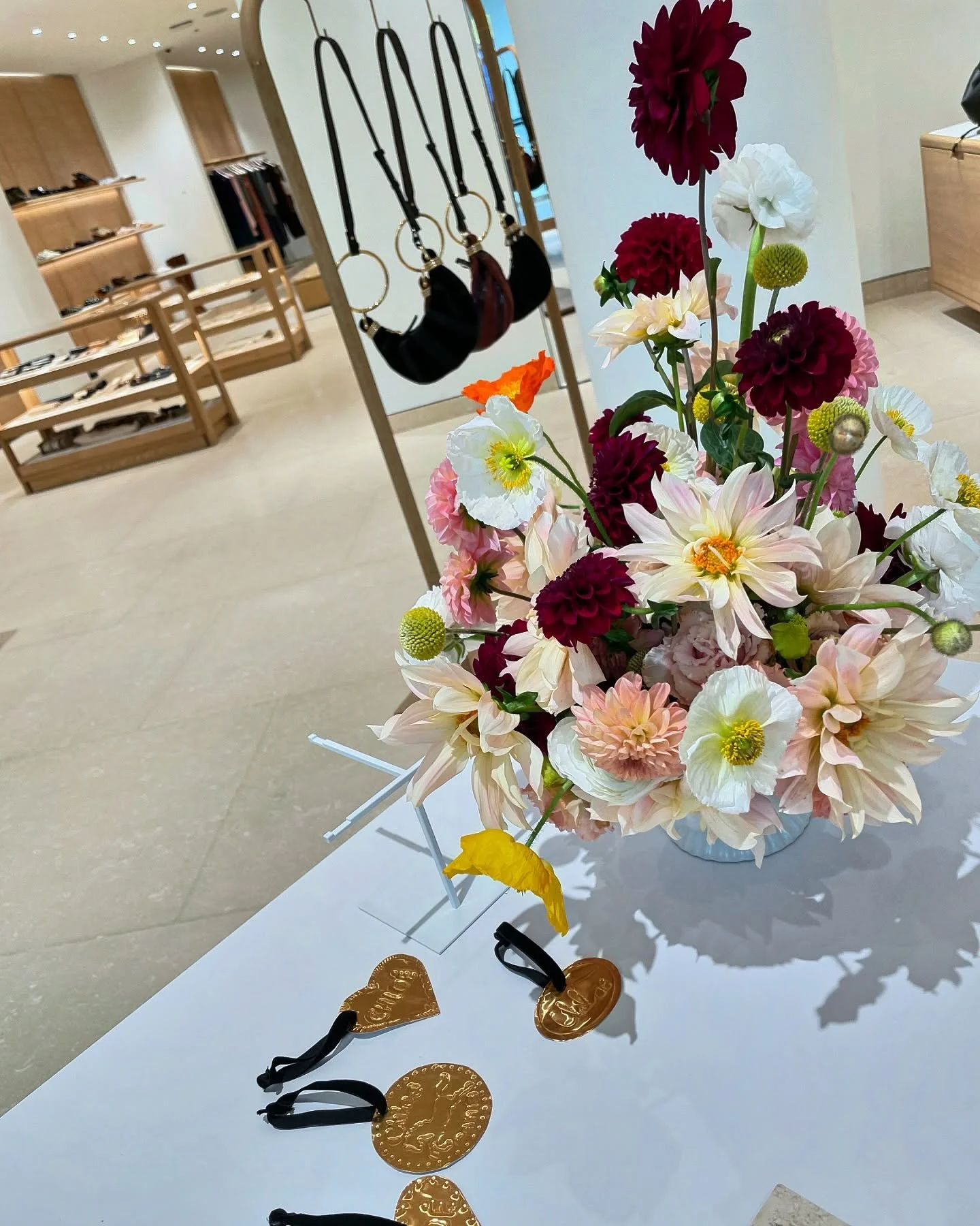 I got to emboss ornaments live and direct all day! 
Perfectly organized and well paced event and I loved every minute.