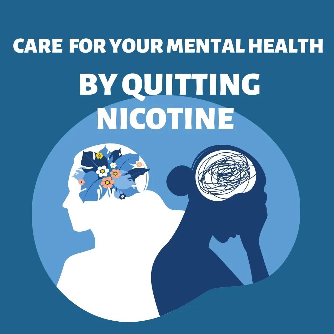 Quitting smoking/vaping is linked with lower levels of anxiety, depression, and stress, as well as improved mood and quality of life. 90% of those who quit said they felt less stressed, anxious, or depressed!

#quitvaping #quitsmoking #mentalhealthaw