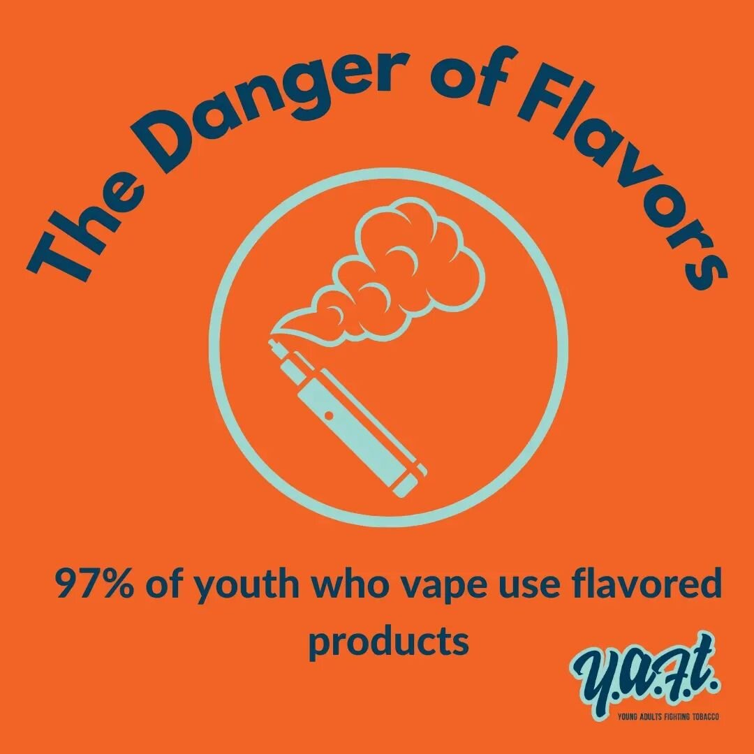 Flavors play a significant role in drawing youth and young adults to tobacco products. Fruit and candy flavors are designed to appeal to young users and are still found in many tobacco products in California.

The fight is not over!

#tobaccofreeca #