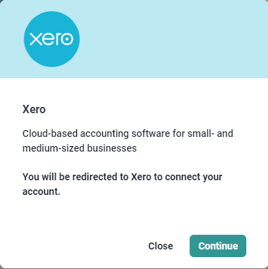 Log in to Xero