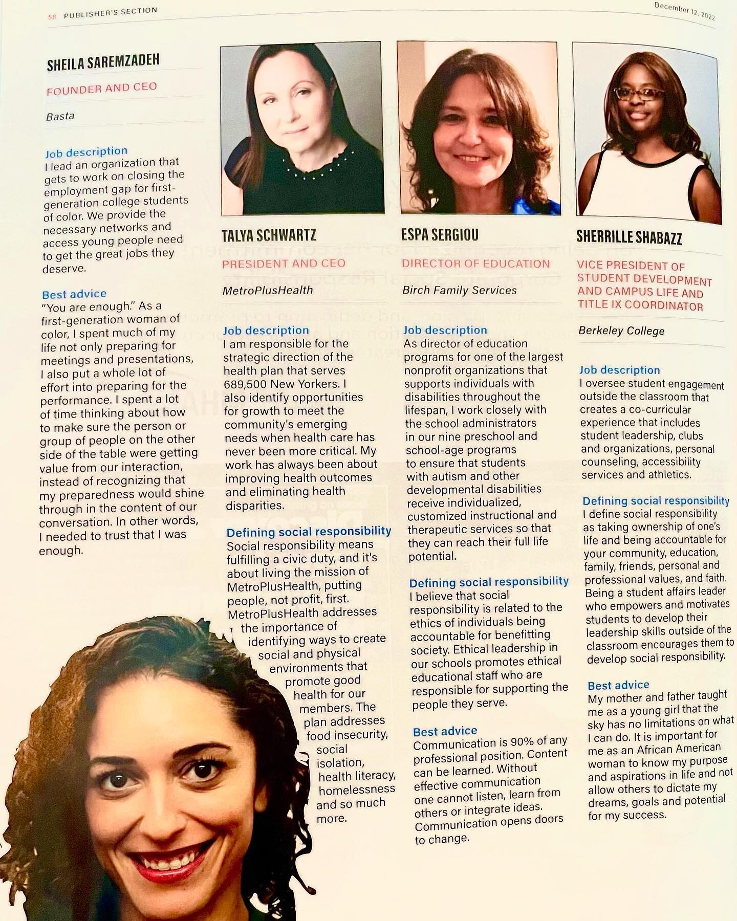 Each year, @cityandstateny puts a spotlight on 100 exceptional individuals 💪 who are quietly putting in the time and effort to help overcome these and other challenges &ndash; and, fundamentally, to assist the most vulnerable New Yorkers. @sheilasar