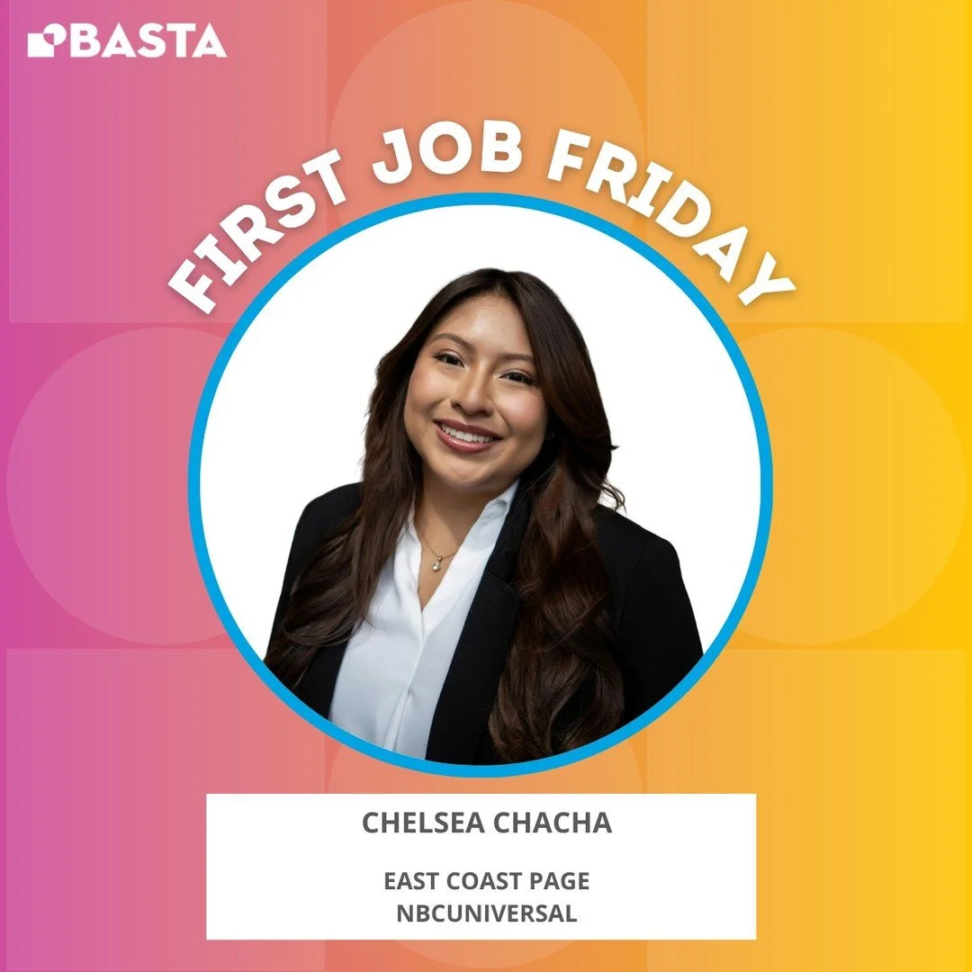 Basta is proud to celebrate Chelsea Chacha, who is joining the NBCUniversal Page Program! 🌟📺

&ldquo;This rotational program has been a dream of mine, especially with its focus on entertainment marketing. I honestly could not have gotten here witho