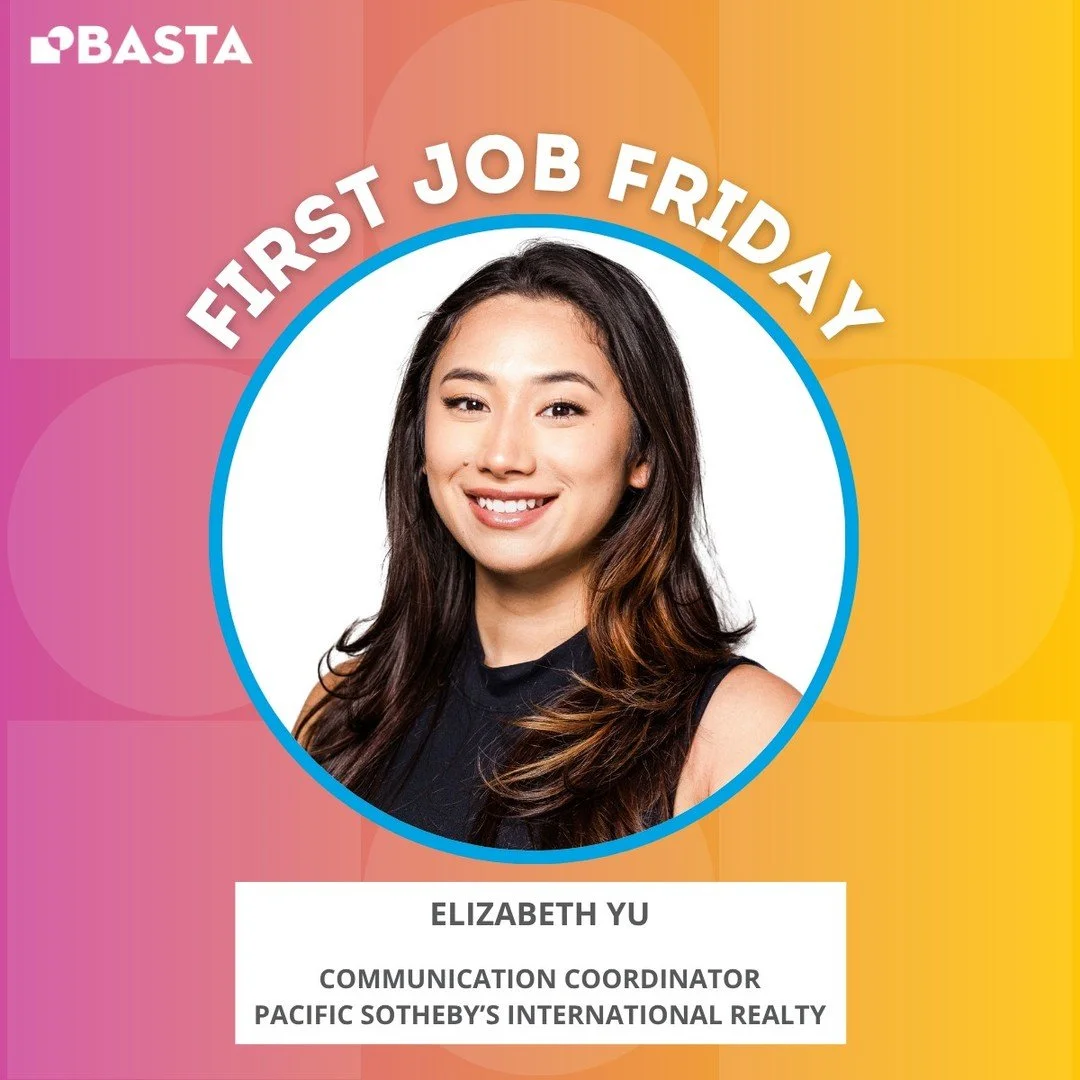 Basta is proud to celebrate Elizabeth Yu, who is beginning her next chapter as a Communications Coordinator at Pacific Sotheby&rsquo;s International Realty in Newport Beach, CA! 🏖️

Elizabeth joined Basta in January 2025 as part of the Winter Cohort